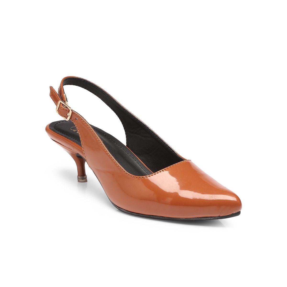 GNIST Plain Pointed Toe Kitten Heel Slingback Shoes-women-shoes-heels-image-2
