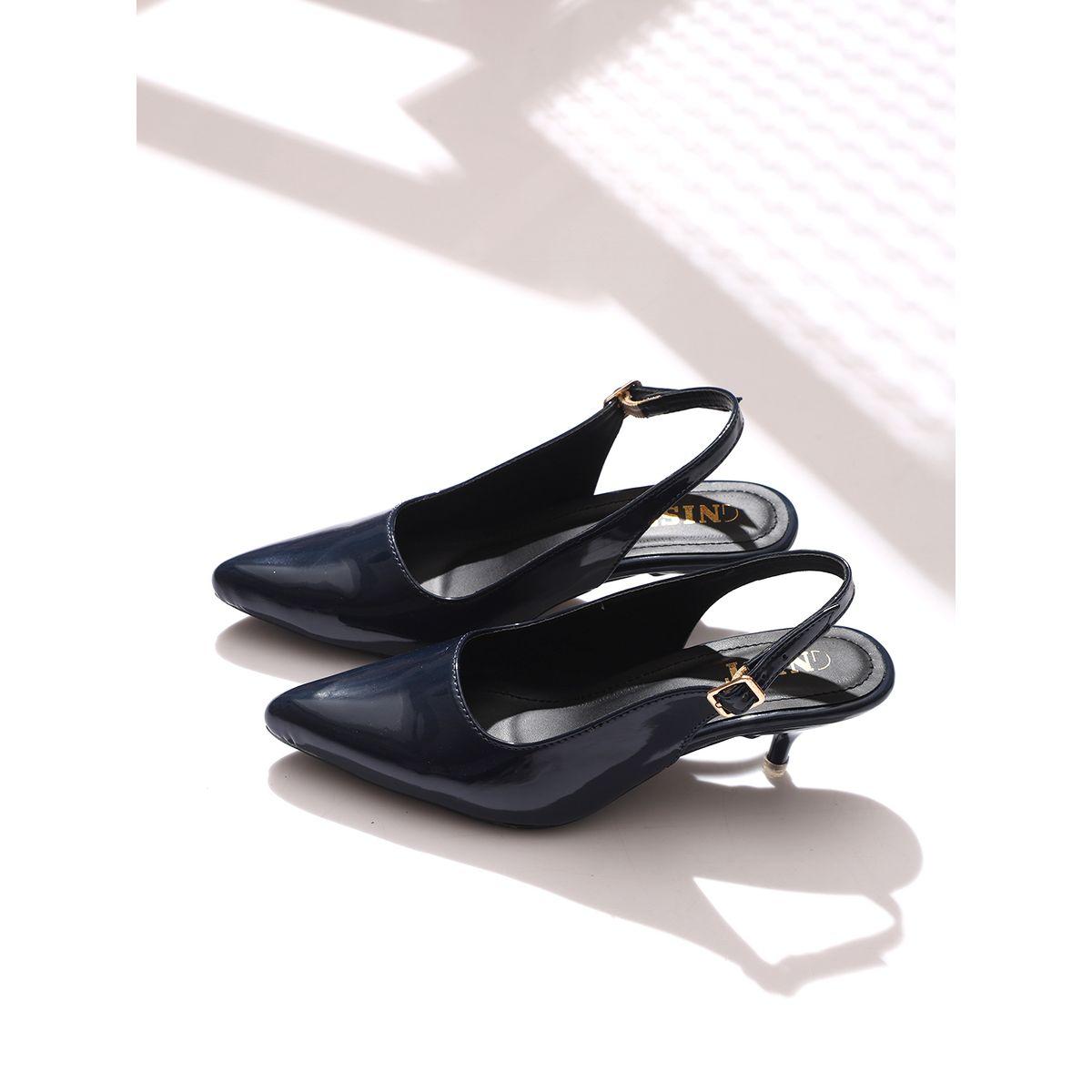 حذاء بكعب قطة ومقدمة مدببة مع سير خلفي-women-shoes-heels-image-1