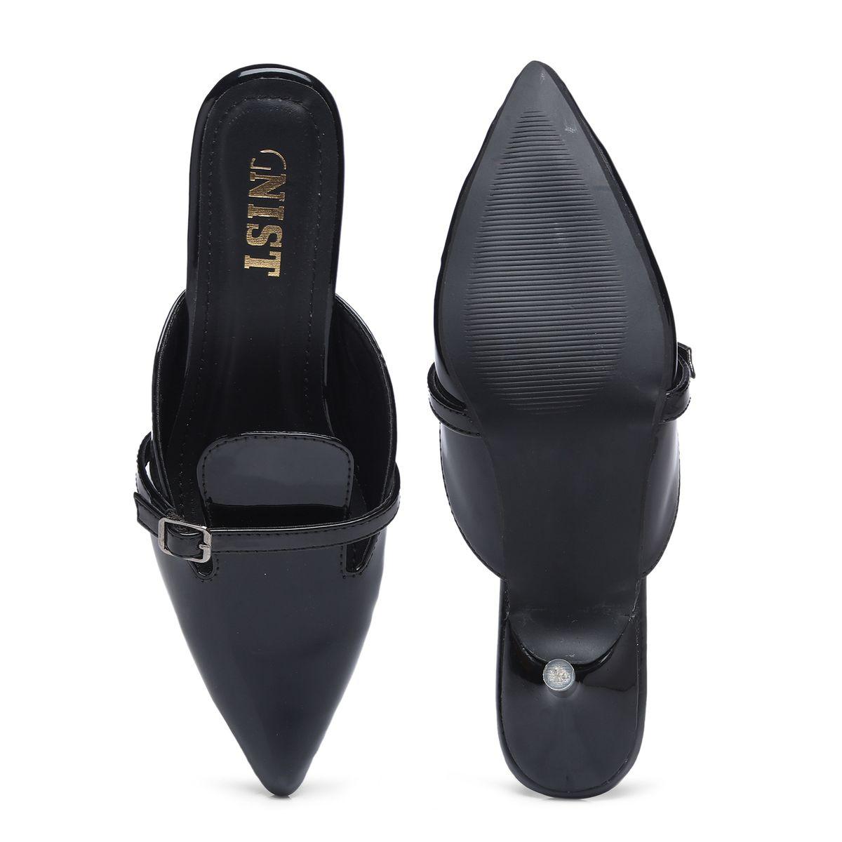 حذاء ميولز بكعب قطة ومقدمة مدببة مع إبزيم-women-shoes-heels-image-7
