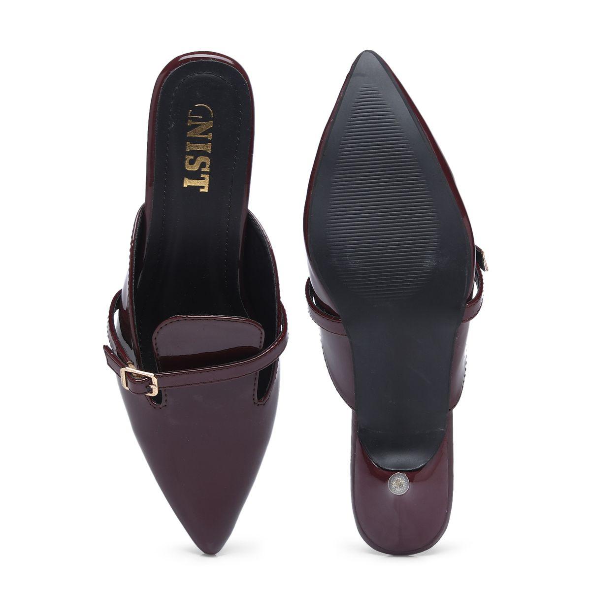 حذاء ميولز بكعب قطة ومقدمة مدببة مع إبزيم-women-shoes-heels-image-7