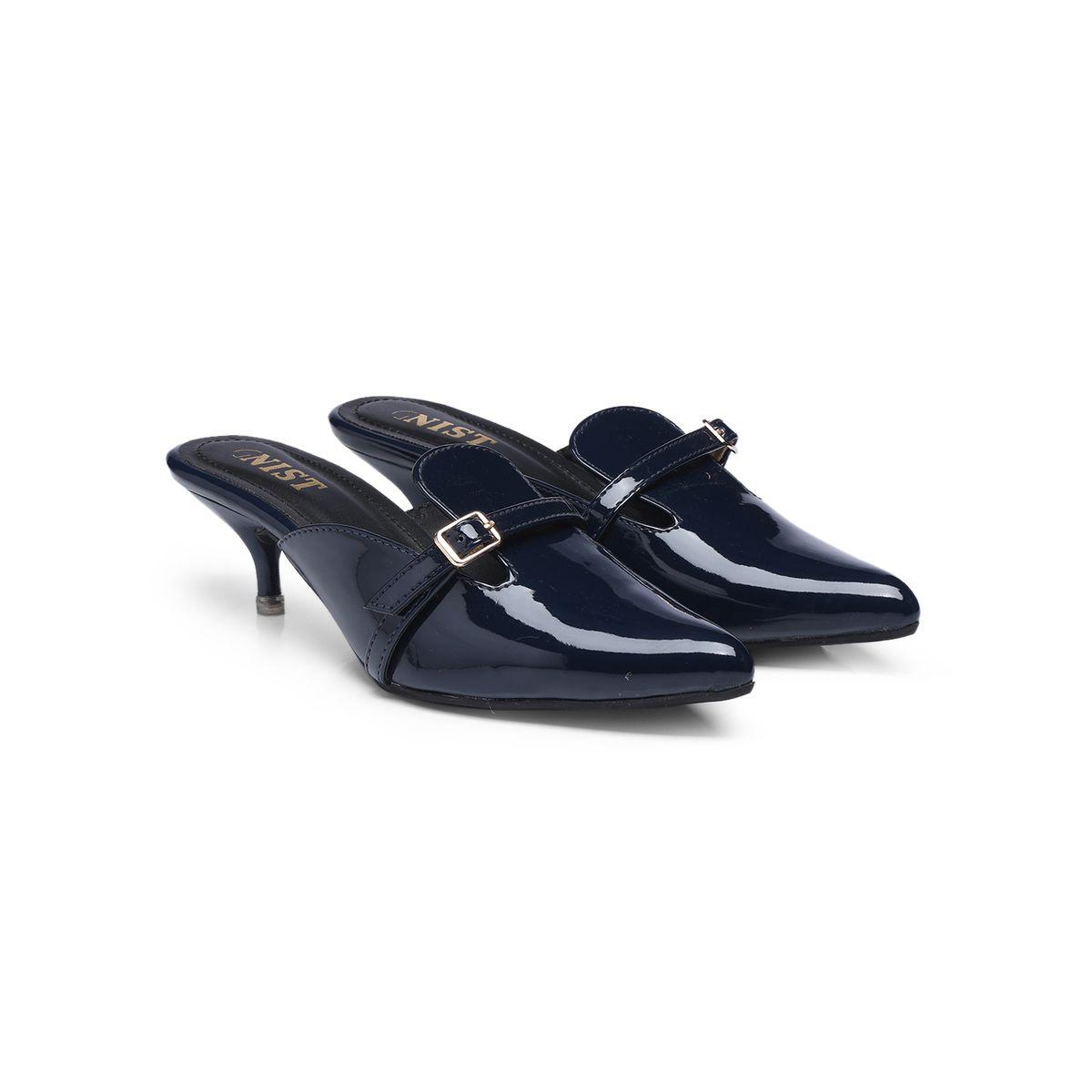 حذاء ميولز بكعب قطة ومقدمة مدببة مع إبزيم-women-shoes-heels-image-4