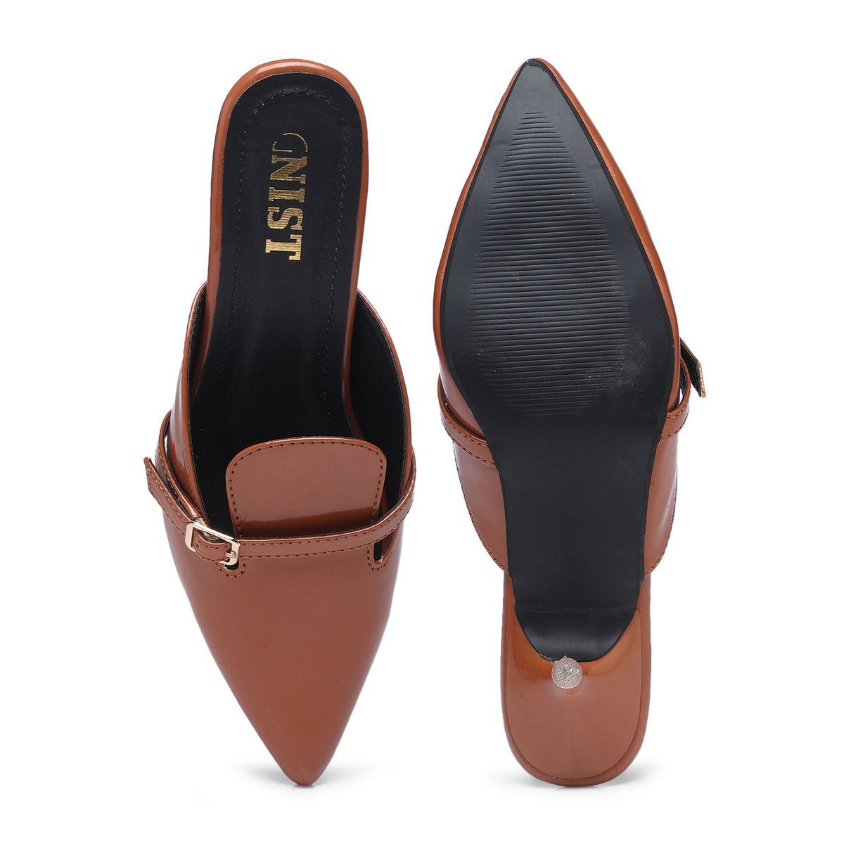 حذاء ميولز بكعب قطة ومقدمة مدببة مع إبزيم-women-shoes-heels-image-7