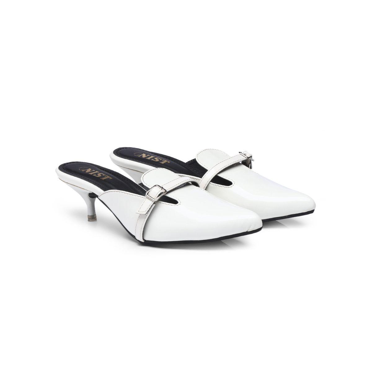 حذاء ميولز بكعب قطة ومقدمة مدببة مع إبزيم-women-shoes-heels-image-4
