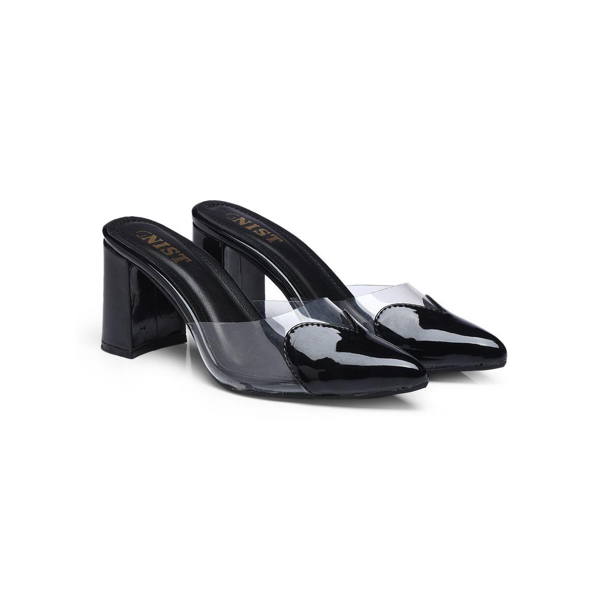 GNIST Transparent Pointed Toe Block Heel Mules-women-shoes-heels-image-4