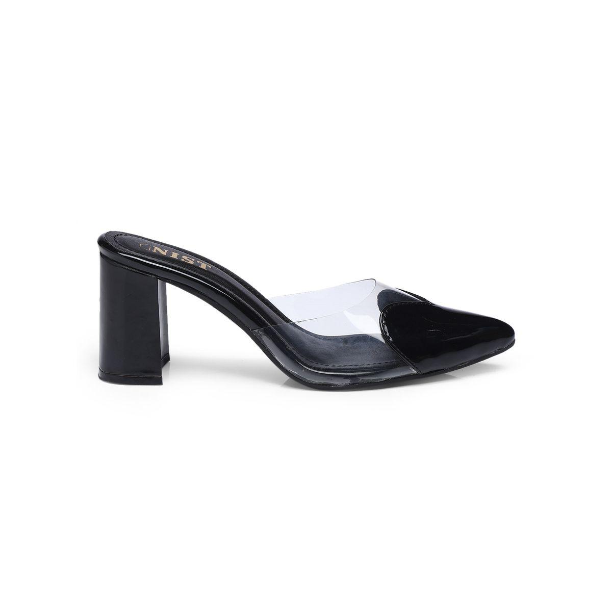 GNIST Transparent Pointed Toe Block Heel Mules-women-shoes-heels-image-5