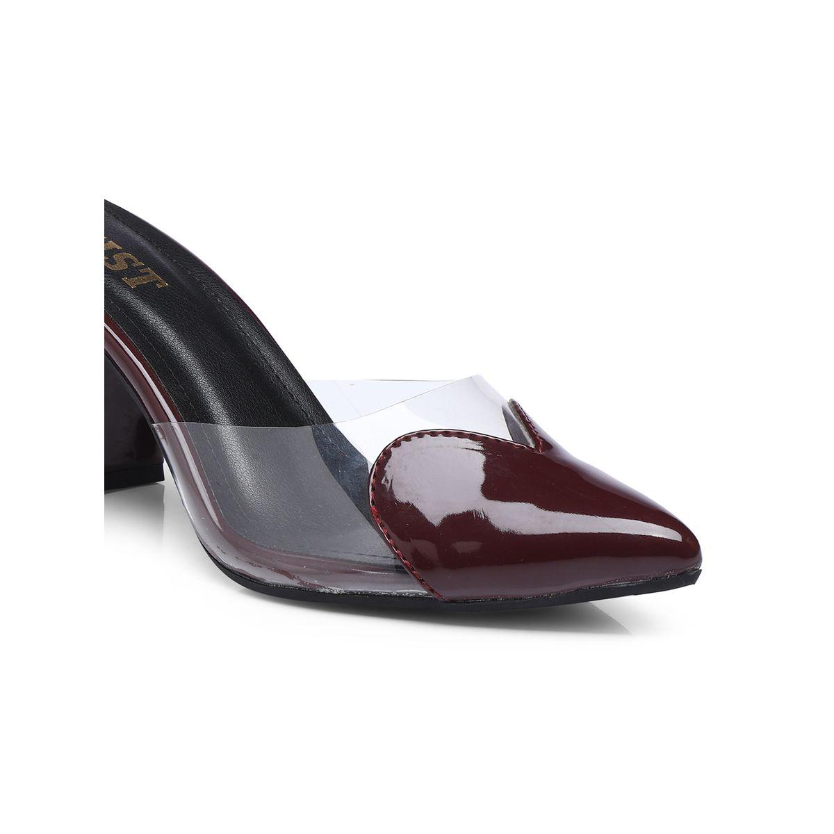 GNIST Plain Pointed Toe Block Heel Mules-women-shoes-heels-image-3