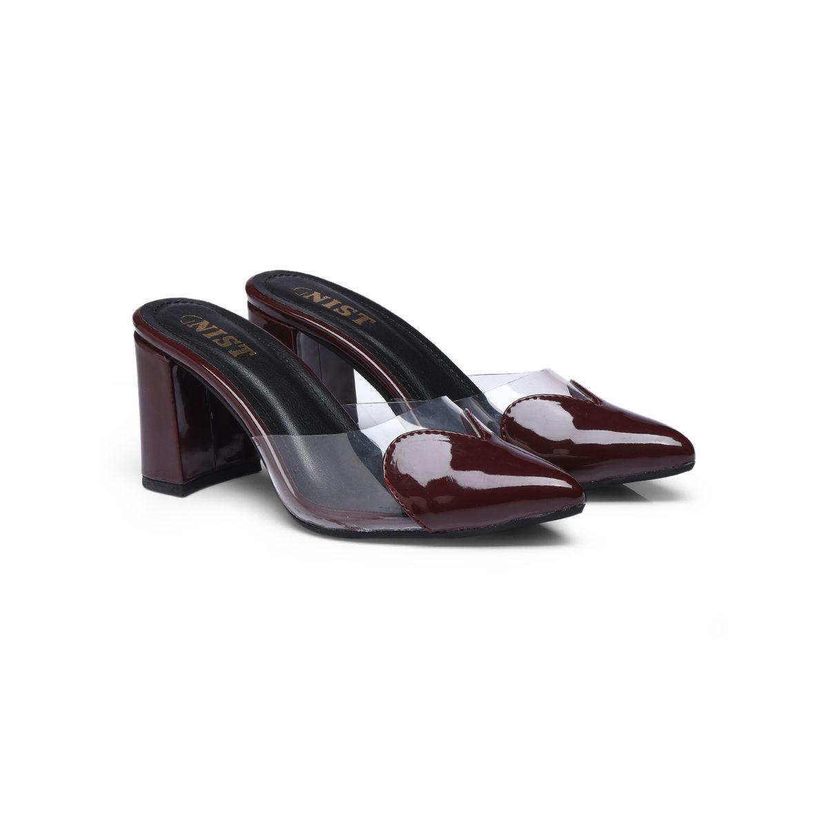 GNIST Plain Pointed Toe Block Heel Mules-women-shoes-heels-image-4