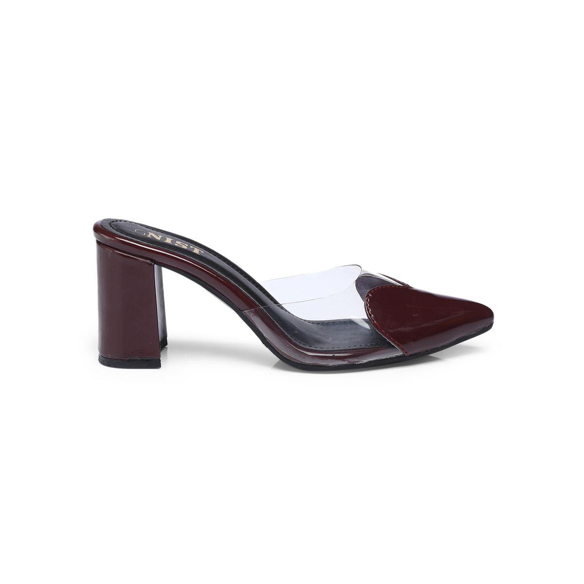 GNIST Plain Pointed Toe Block Heel Mules-women-shoes-heels-image-5