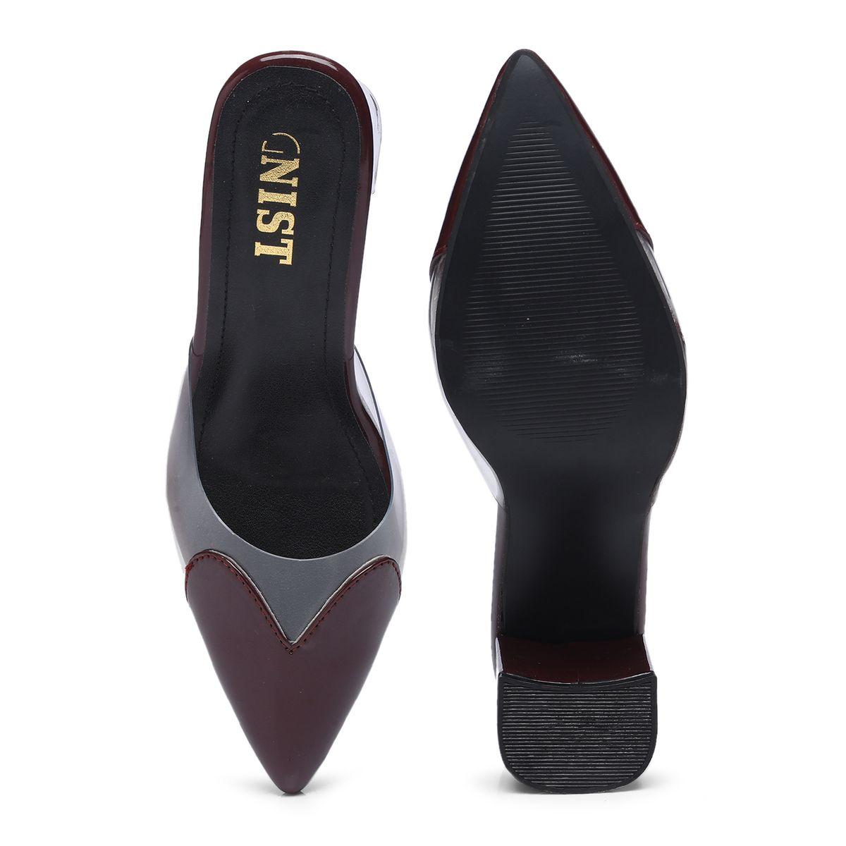 GNIST Plain Pointed Toe Block Heel Mules-women-shoes-heels-image-7