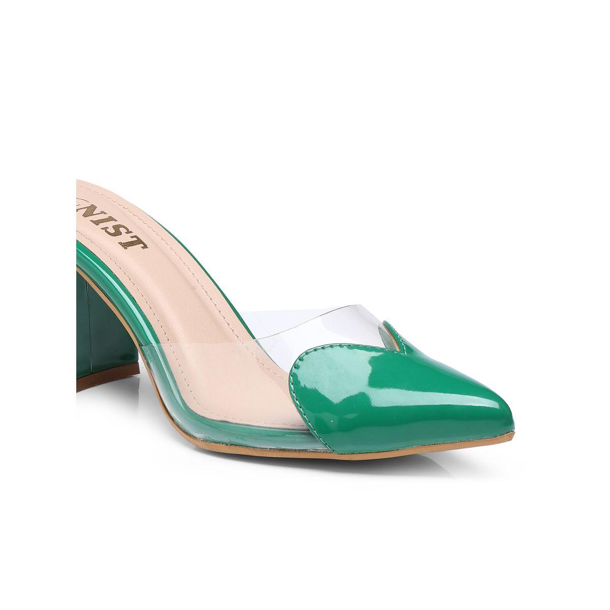 GNIST Plain Pointed Toe Block Heel Mules-women-shoes-heels-image-3