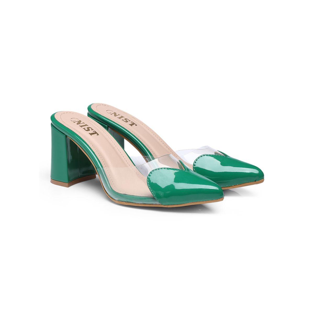 GNIST Plain Pointed Toe Block Heel Mules-women-shoes-heels-image-4