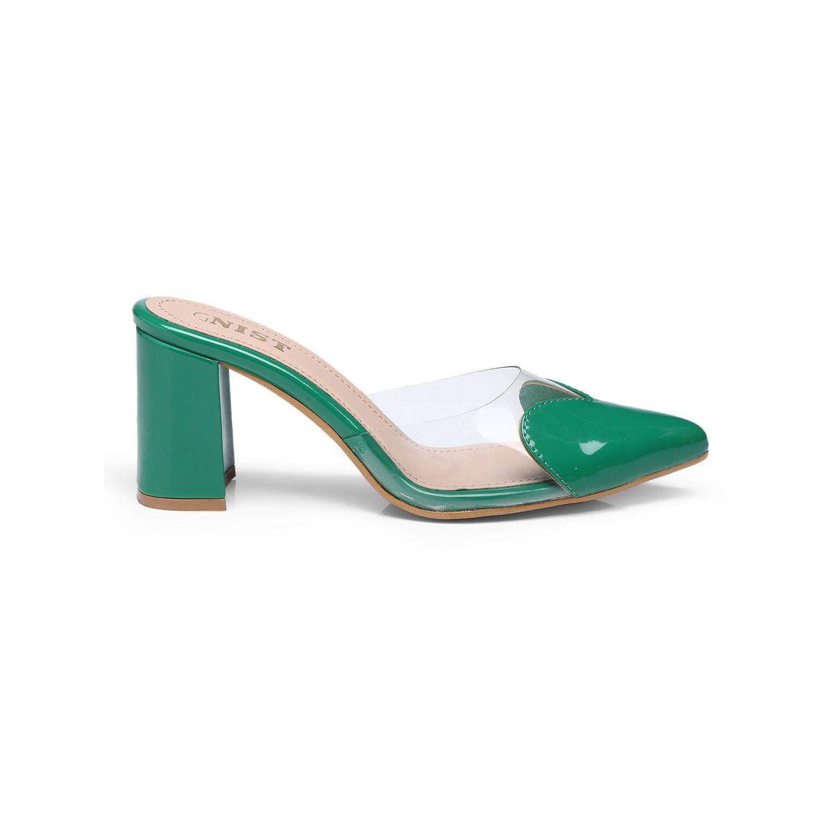 GNIST Plain Pointed Toe Block Heel Mules-women-shoes-heels-image-5