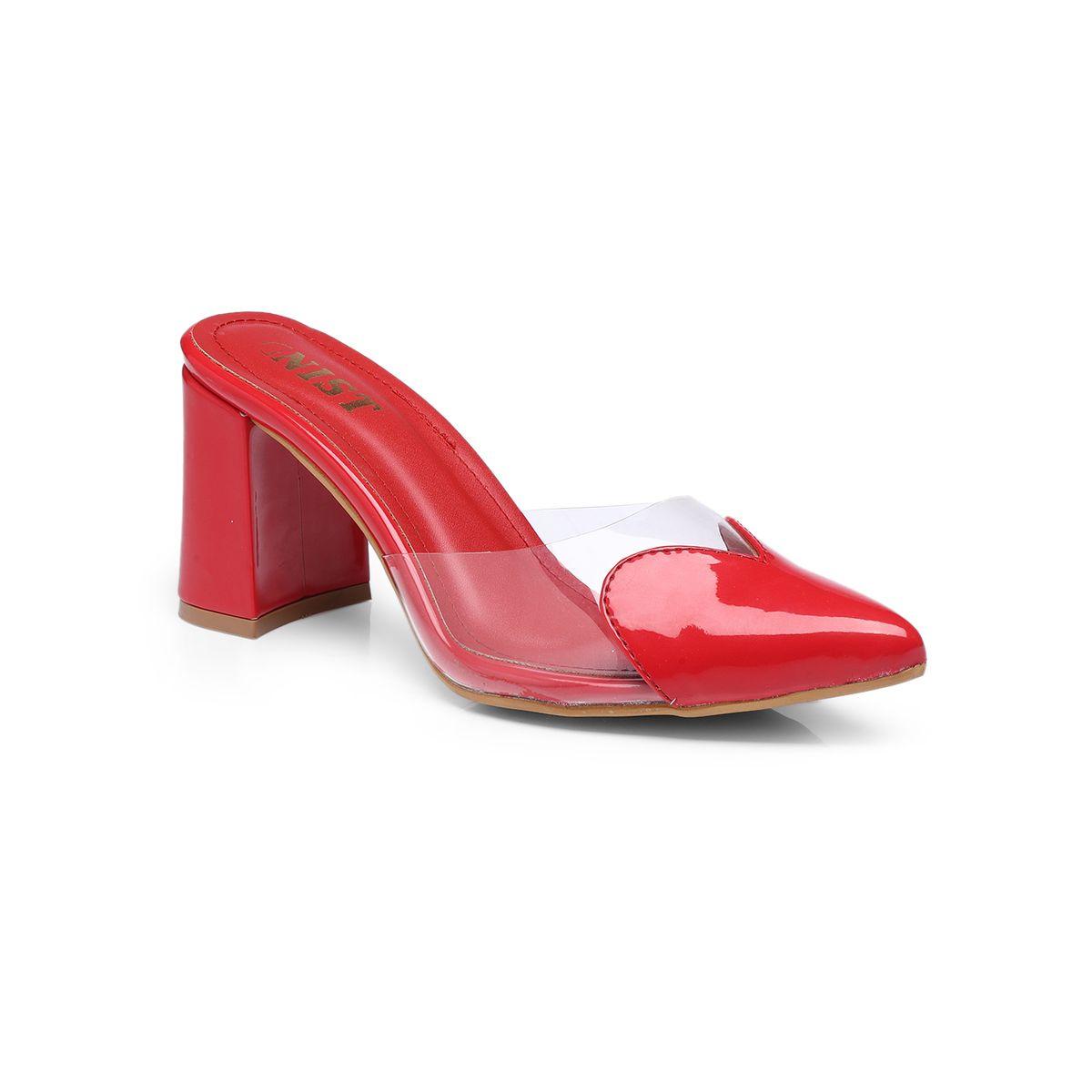 حذاء ميولز سادة بكعب سميك ومقدمة مدببة-women-shoes-heels-image-2