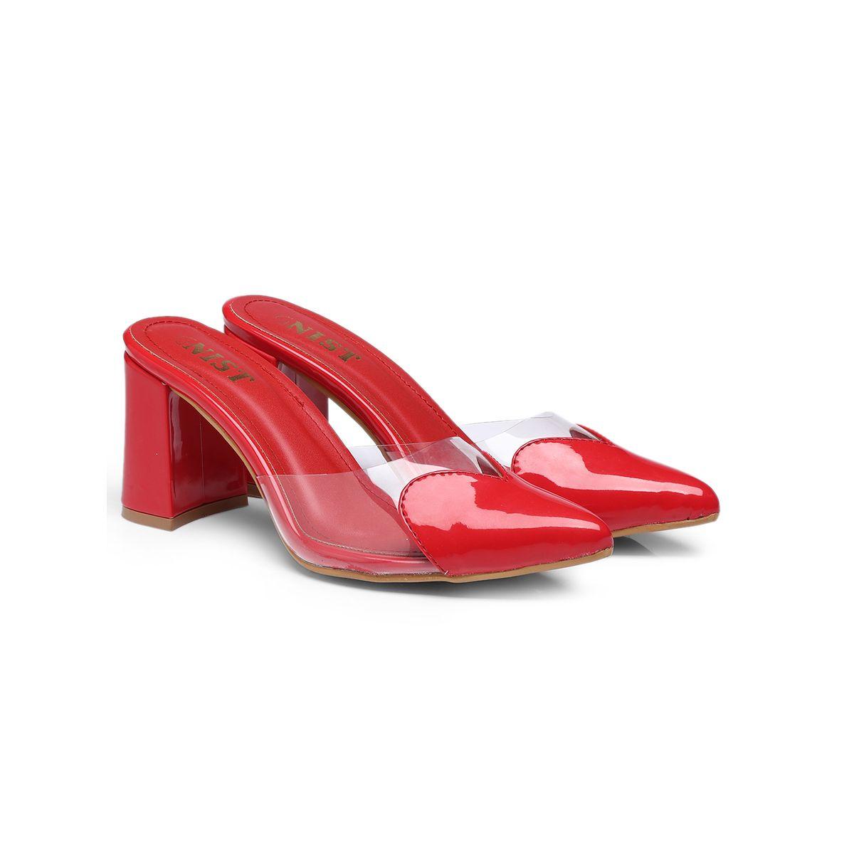 GNIST Plain Pointed Toe Block Heel Mules-women-shoes-heels-image-4