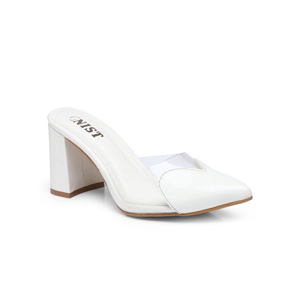 GNIST Plain Pointed Toe Block Heel Mules-women-shoes-heels-image-2