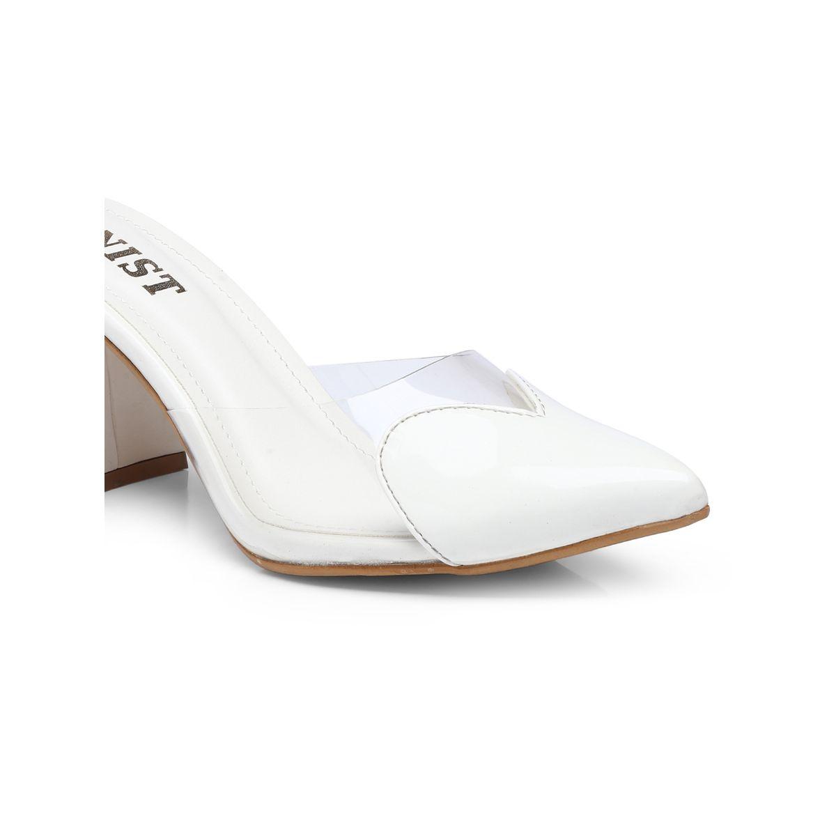 GNIST Plain Pointed Toe Block Heel Mules-women-shoes-heels-image-3