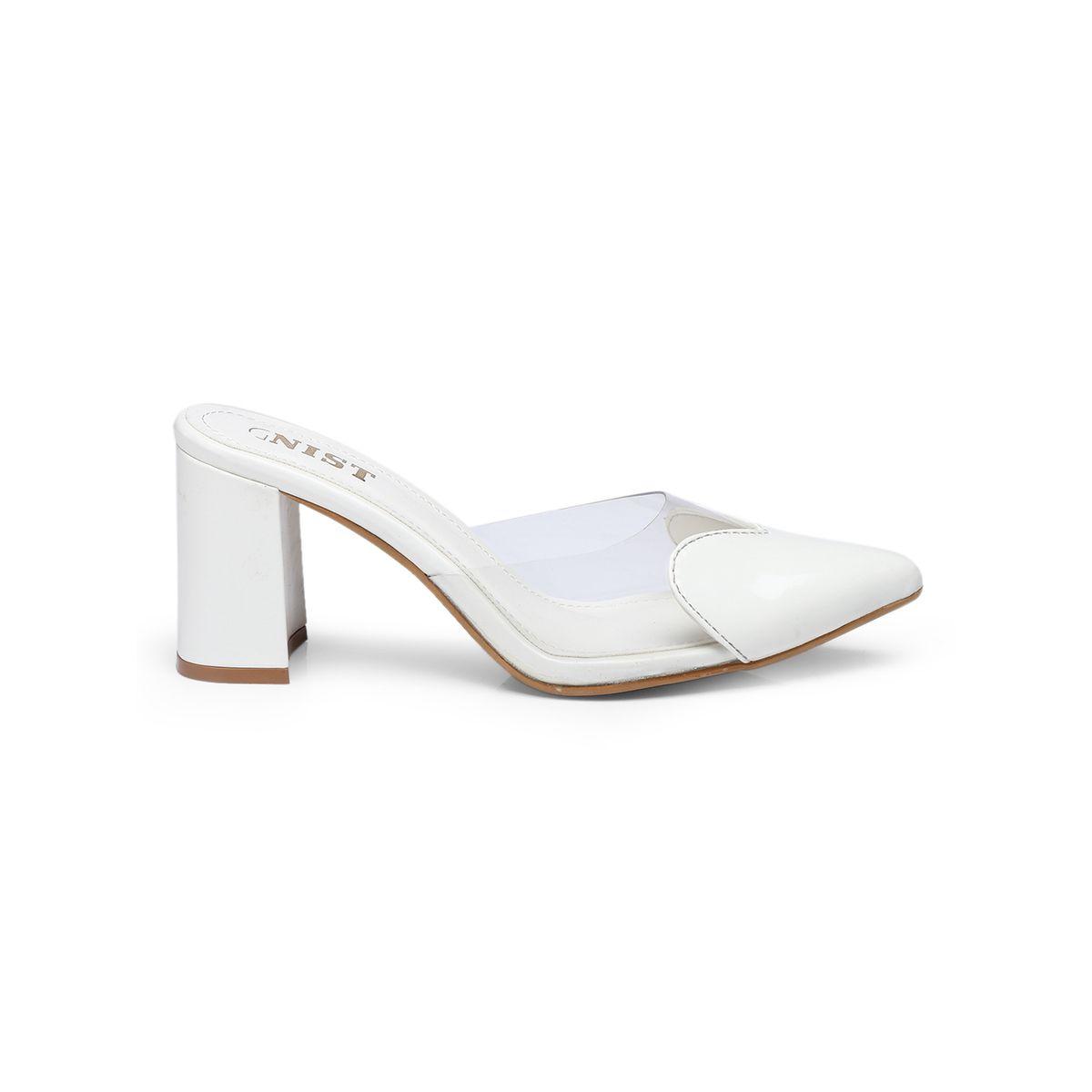 GNIST Plain Pointed Toe Block Heel Mules-women-shoes-heels-image-5