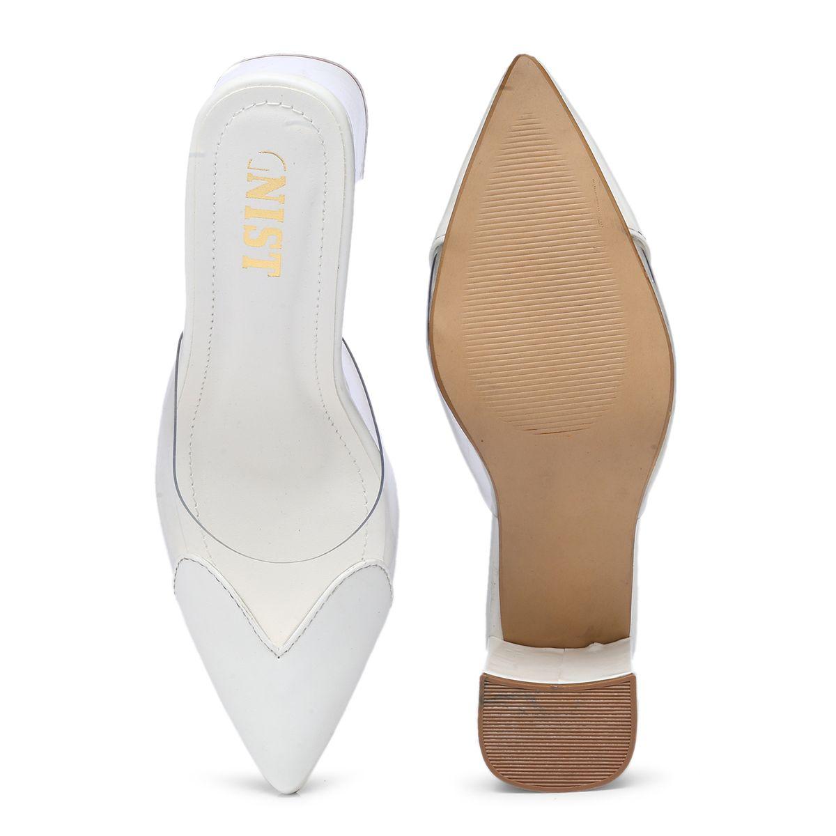 GNIST Plain Pointed Toe Block Heel Mules-women-shoes-heels-image-7