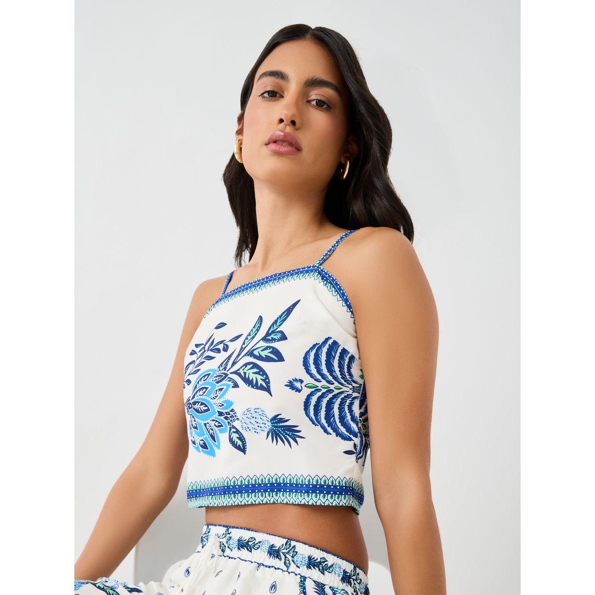 بلوزة بتفاصيل دانتيل مع حمالات-women-clothing-tshirts-image-1