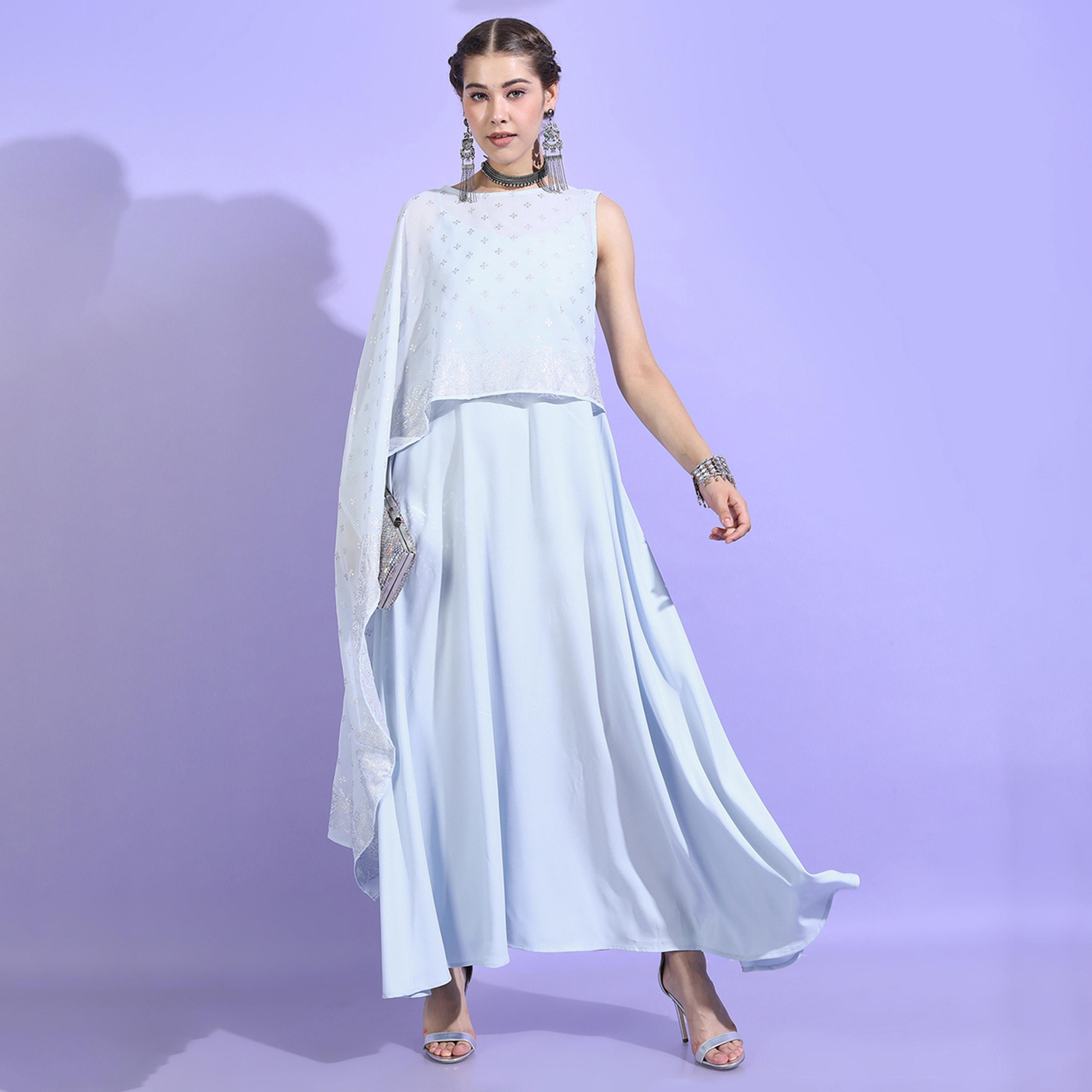 فيشود × ستايلي - بلوزة اأنيقة بزخارف عرقية - أزرق-women-clothing-shirtsandblouses-blouses-image-5