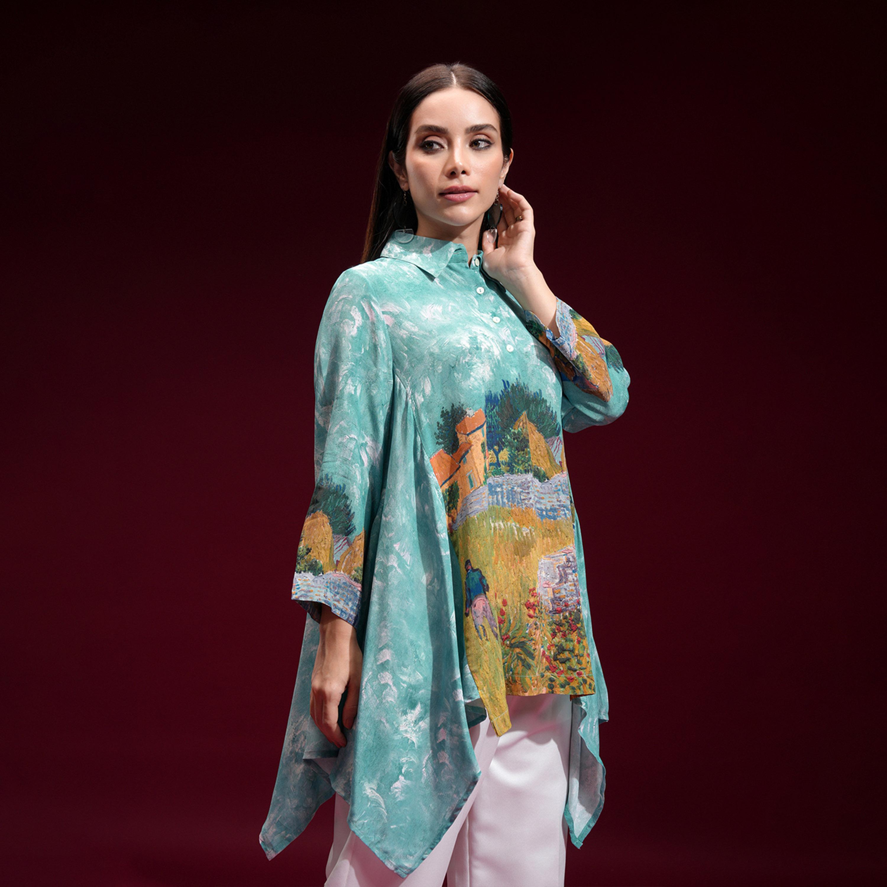 Vishudh X Styli Graphic Printed Shirt Style Top-women-clothing-shirtsandblouses-shirts-image-6