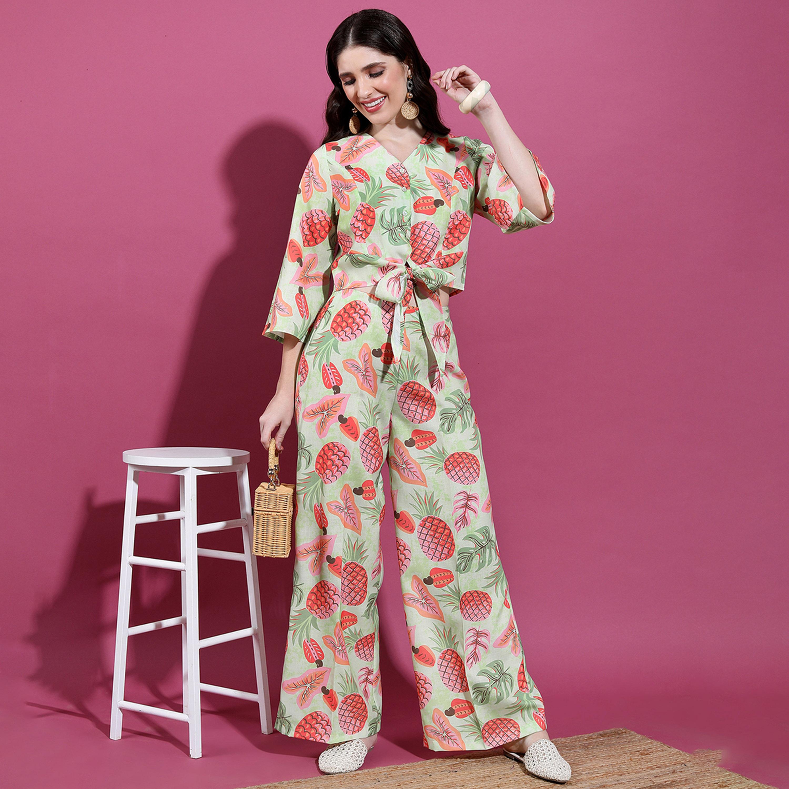 Vishudh X Styli Printed Top & Trousers-women-clothing-coordsets-image-1