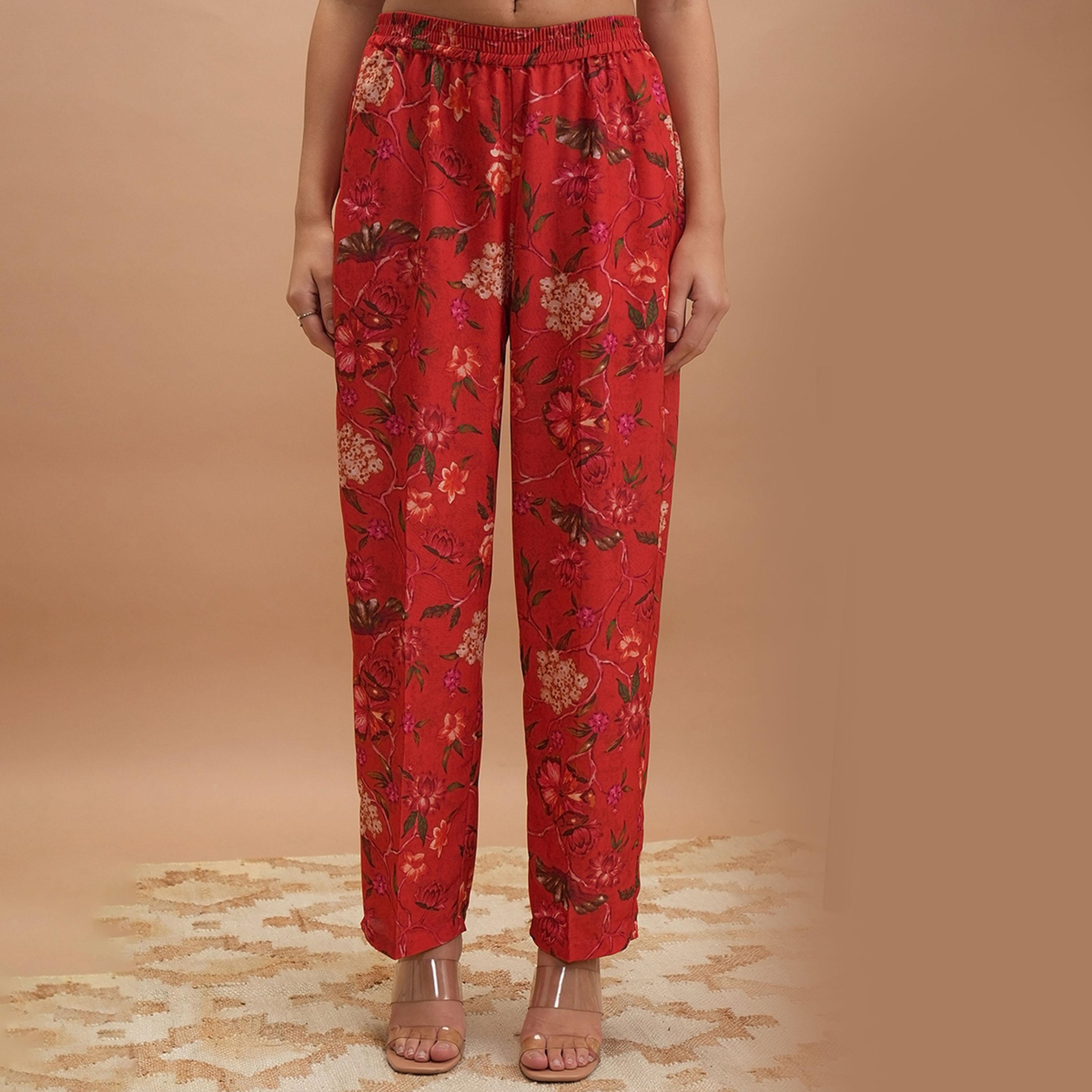Vishudh X Styli Printed Round Neck Kaftan With Pants Co-Ords-women-clothing-coordsets-image-7