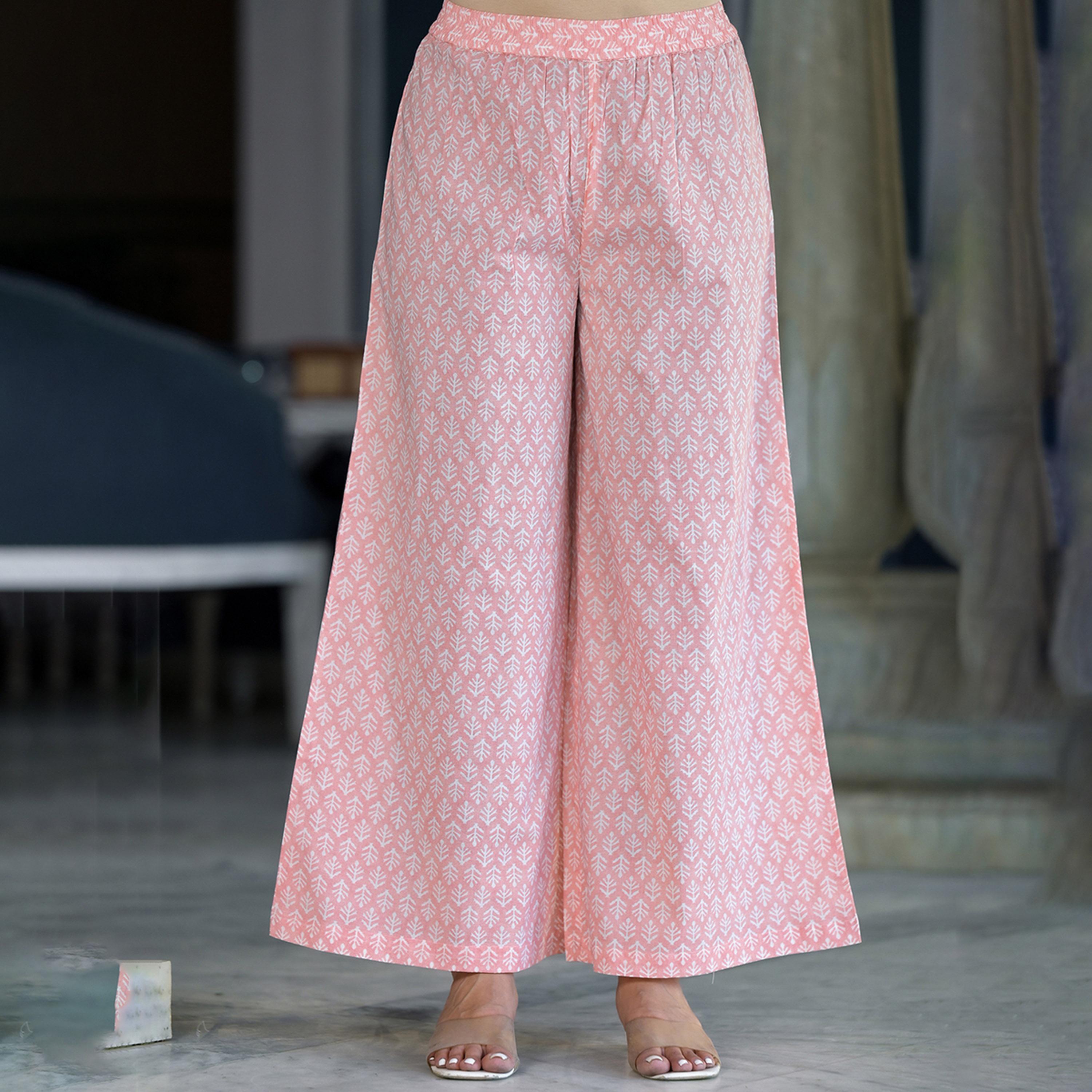 Vishudh X Styli Floral Printed Pure Cotton Ethnic Jacket With Trousers And Inner-women-clothing-coordsets-image-6