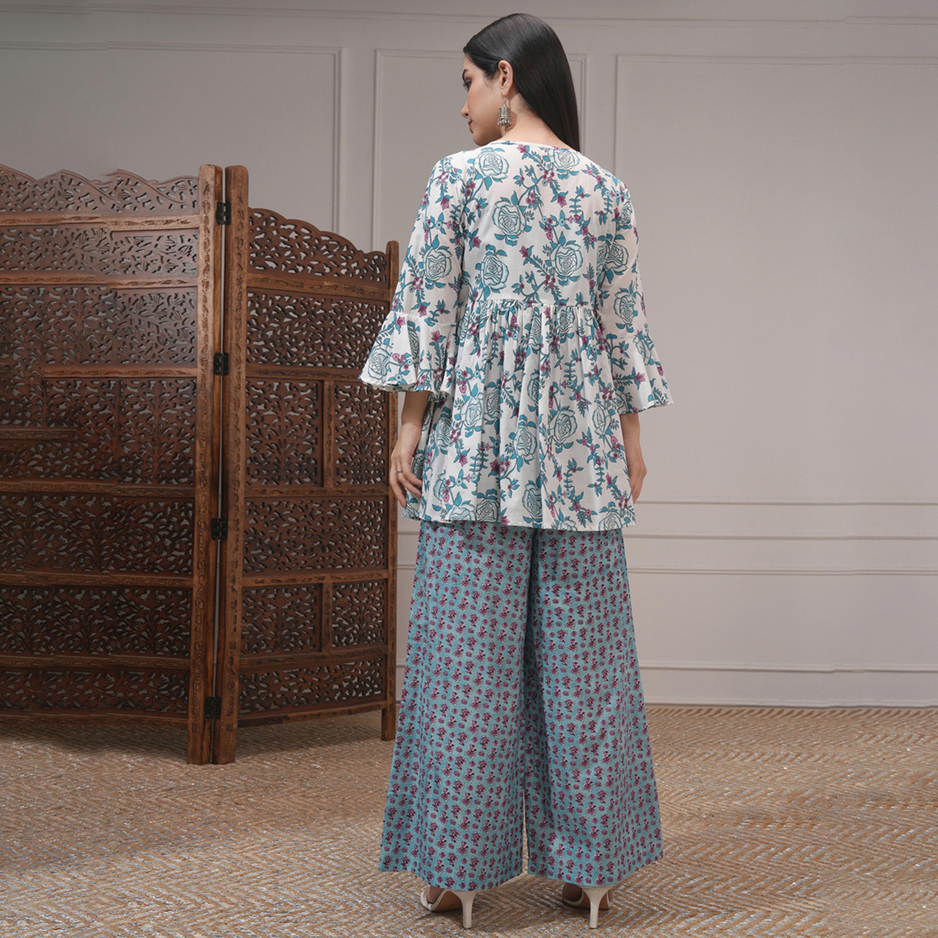 فيشود × ستايلي - طقم تونيك مطبوع من القطن الخالص مع بنطال-women-clothing-coordsets-image-3
