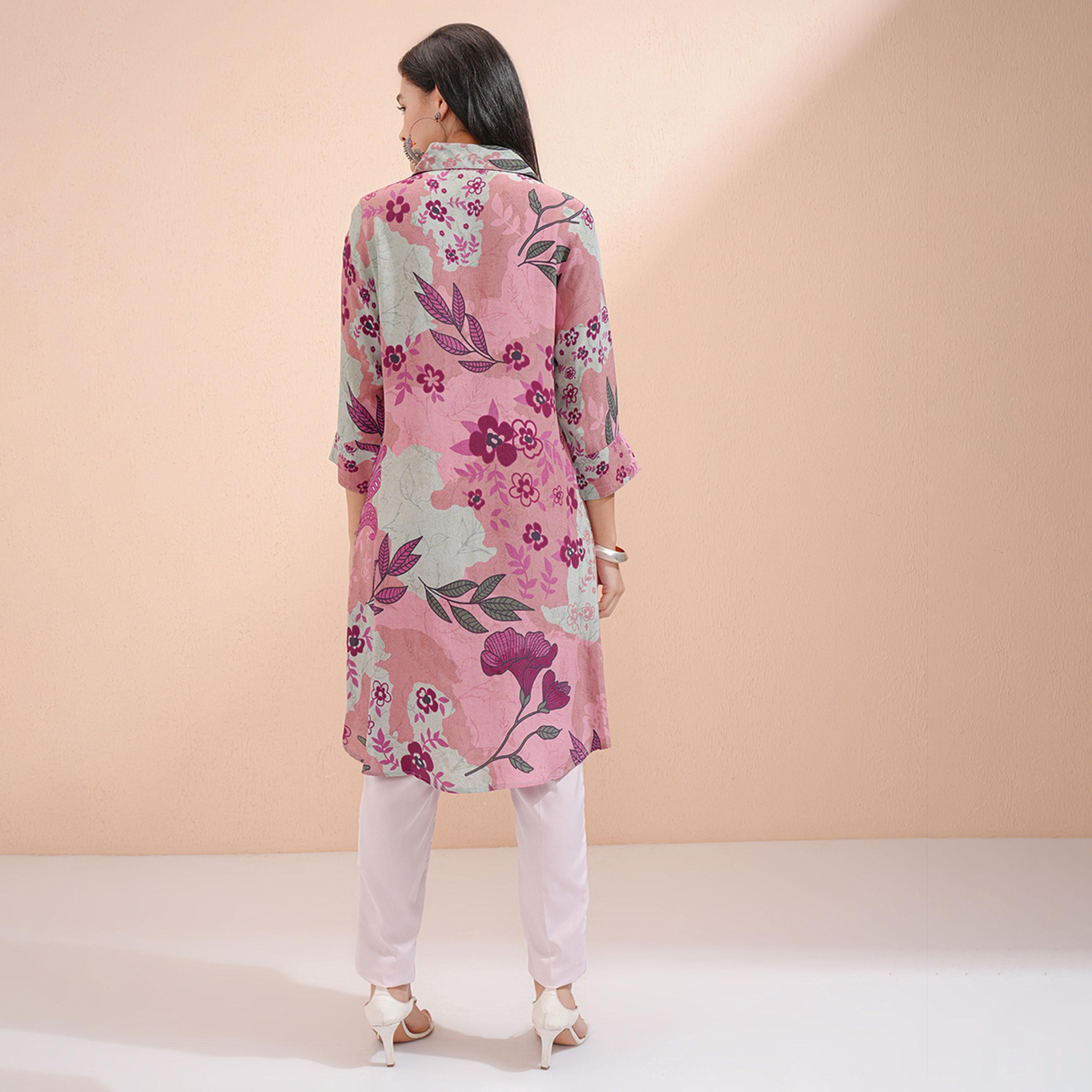 Vishudh X Styli Women Floral Printed Kurta-women-clothing-ethnicwear-kurtas-image-3
