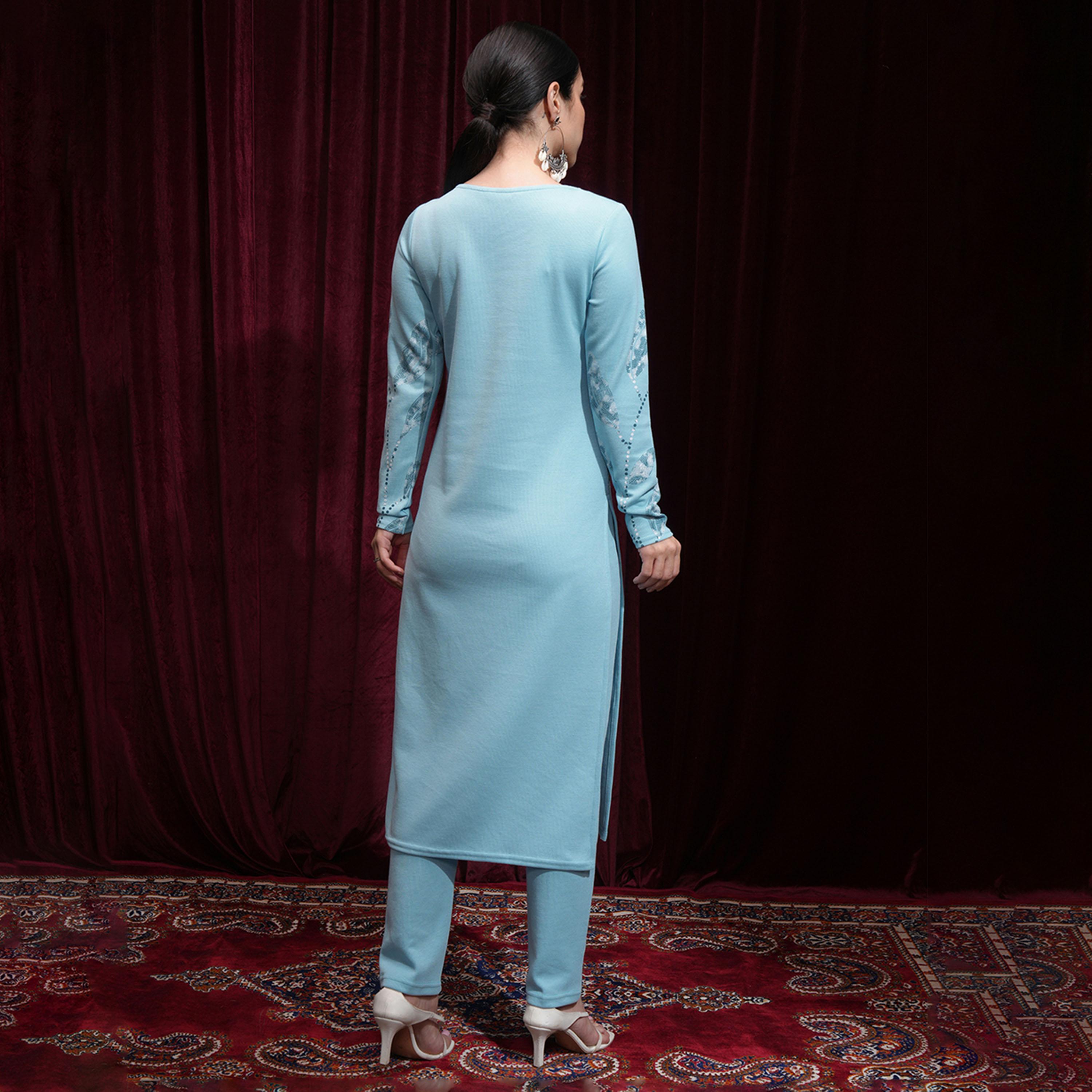 Vishudh X Styli Women Ethnic Motifs Printed Kurta-women-clothing-ethnicwear-kurtas-image-3