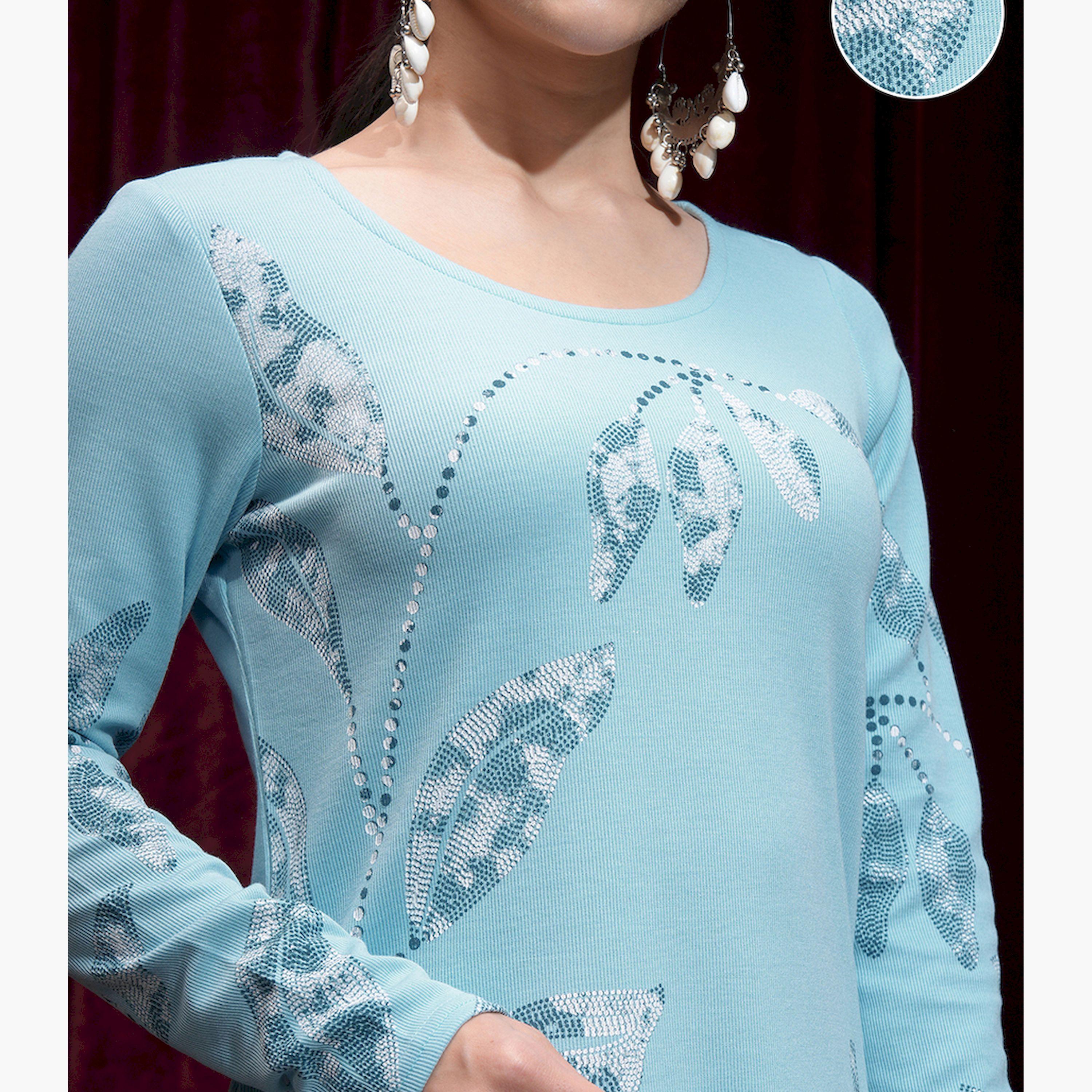 فيشود × ستايلي - كورتا نسائية مطبوعة بزخارف عرقية-women-clothing-ethnicwear-kurtas-image-5