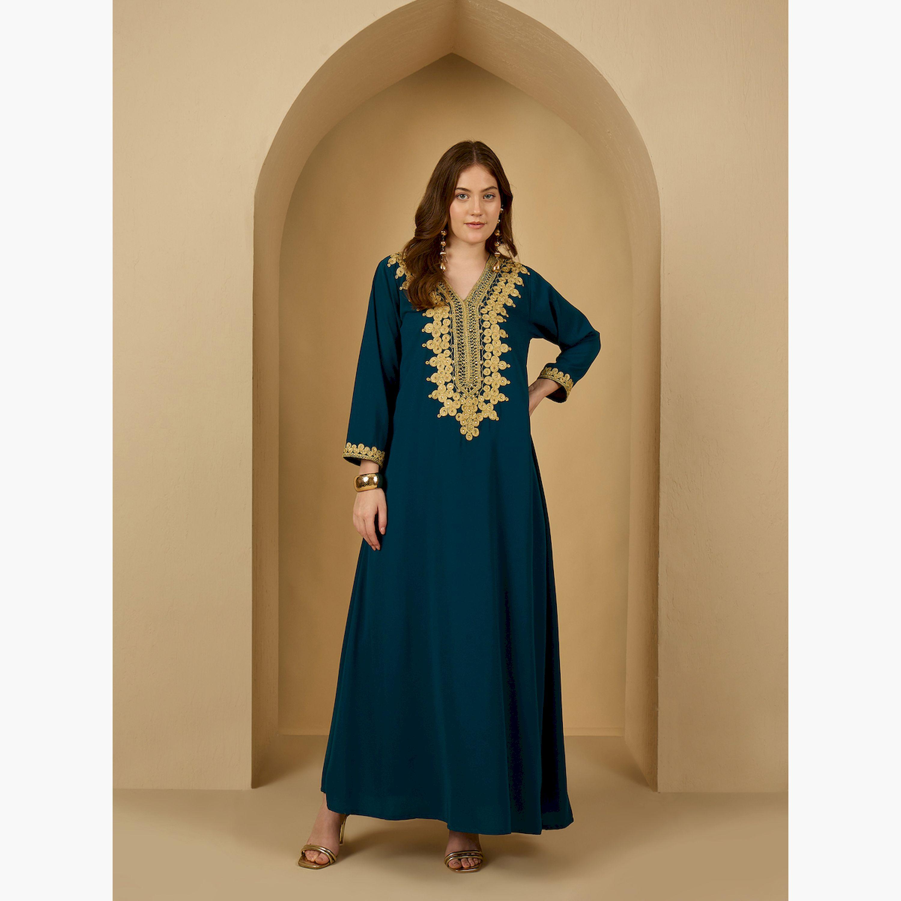 جلابية منمقة بتفاصيل دانتيل-women-arabicclothing-jalabiyas-image-1
