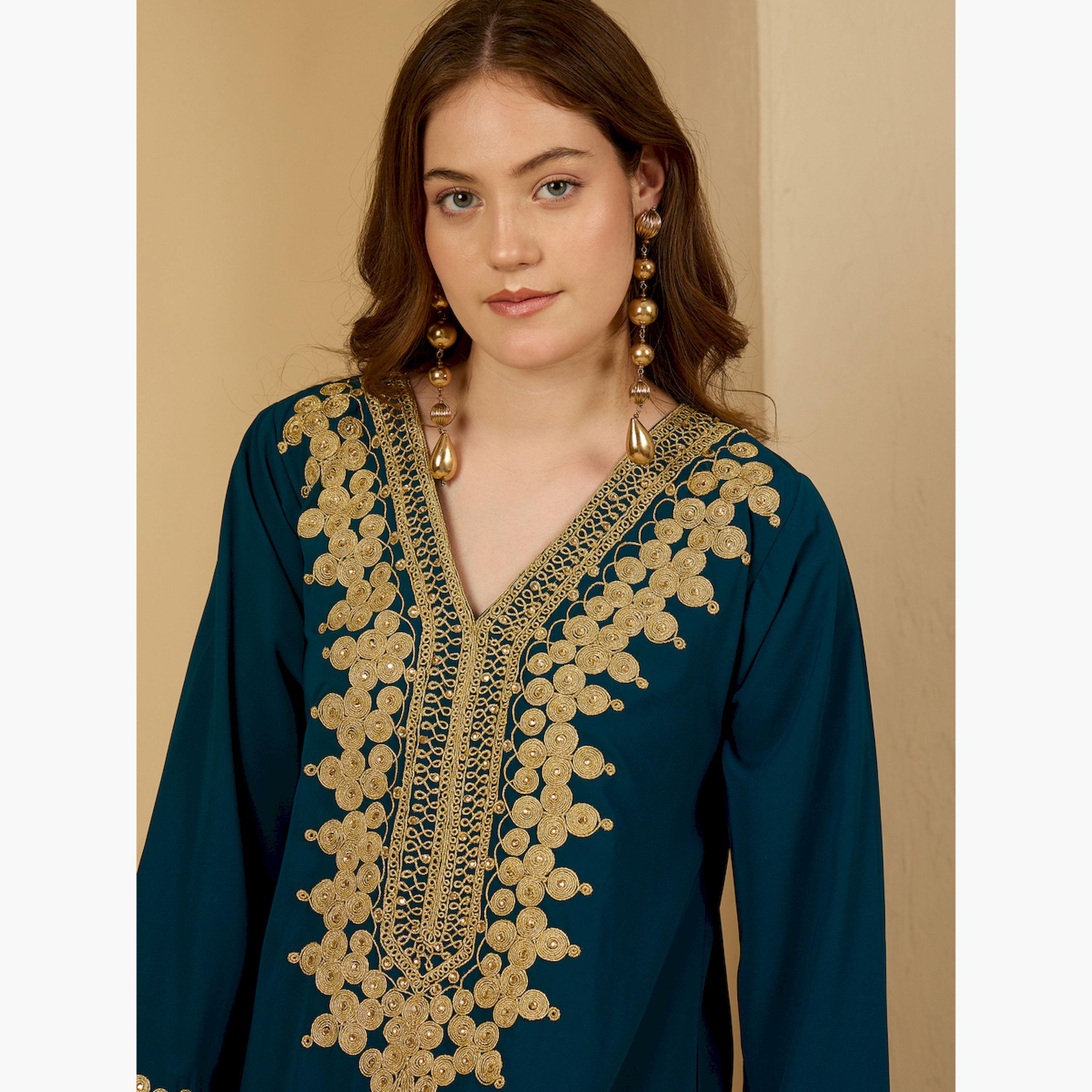 جلابية منمقة بتفاصيل دانتيل-women-arabicclothing-jalabiyas-image-4