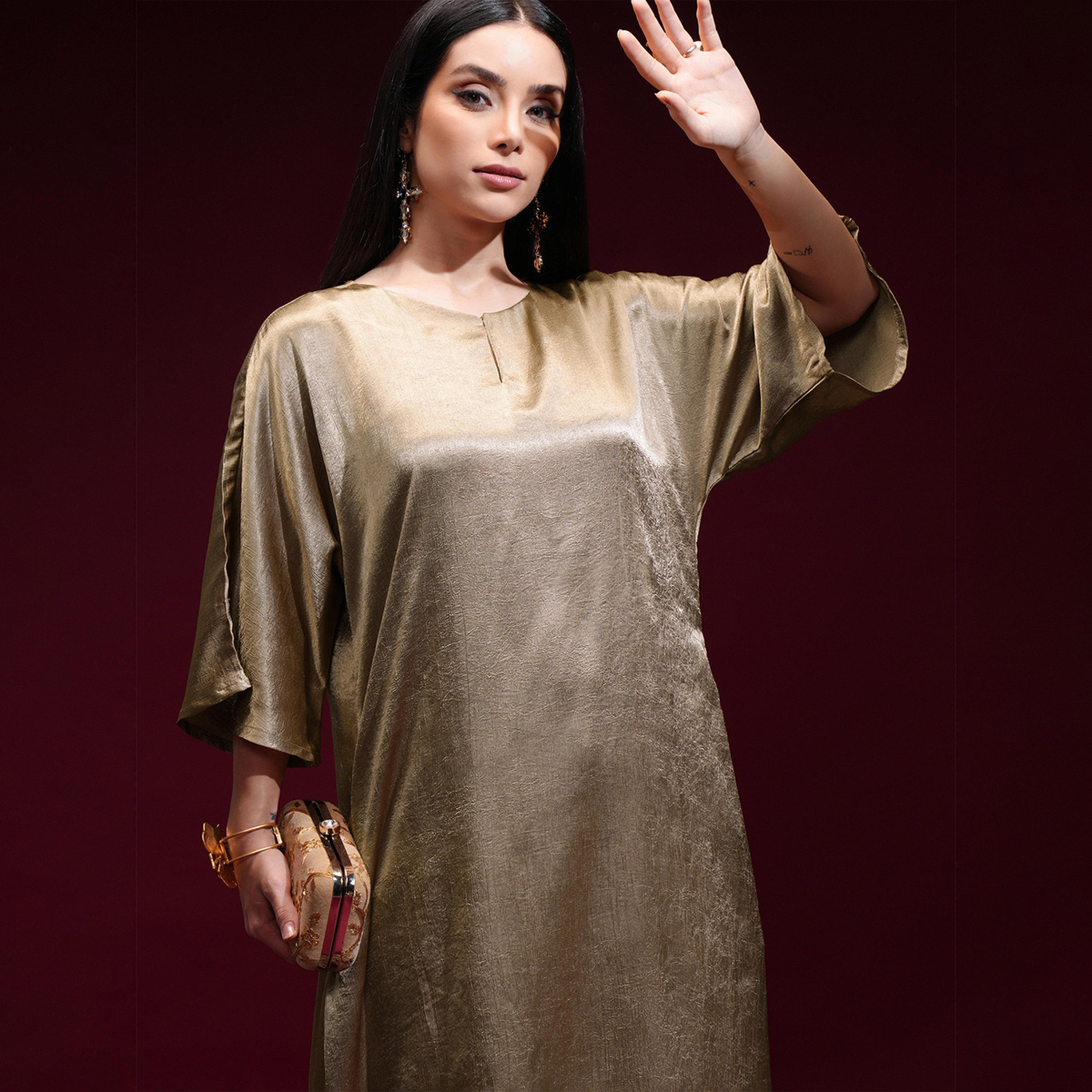Vishudh X Styli Round Neck Tunic with Palazzos-women-clothing-coordsets-image-2