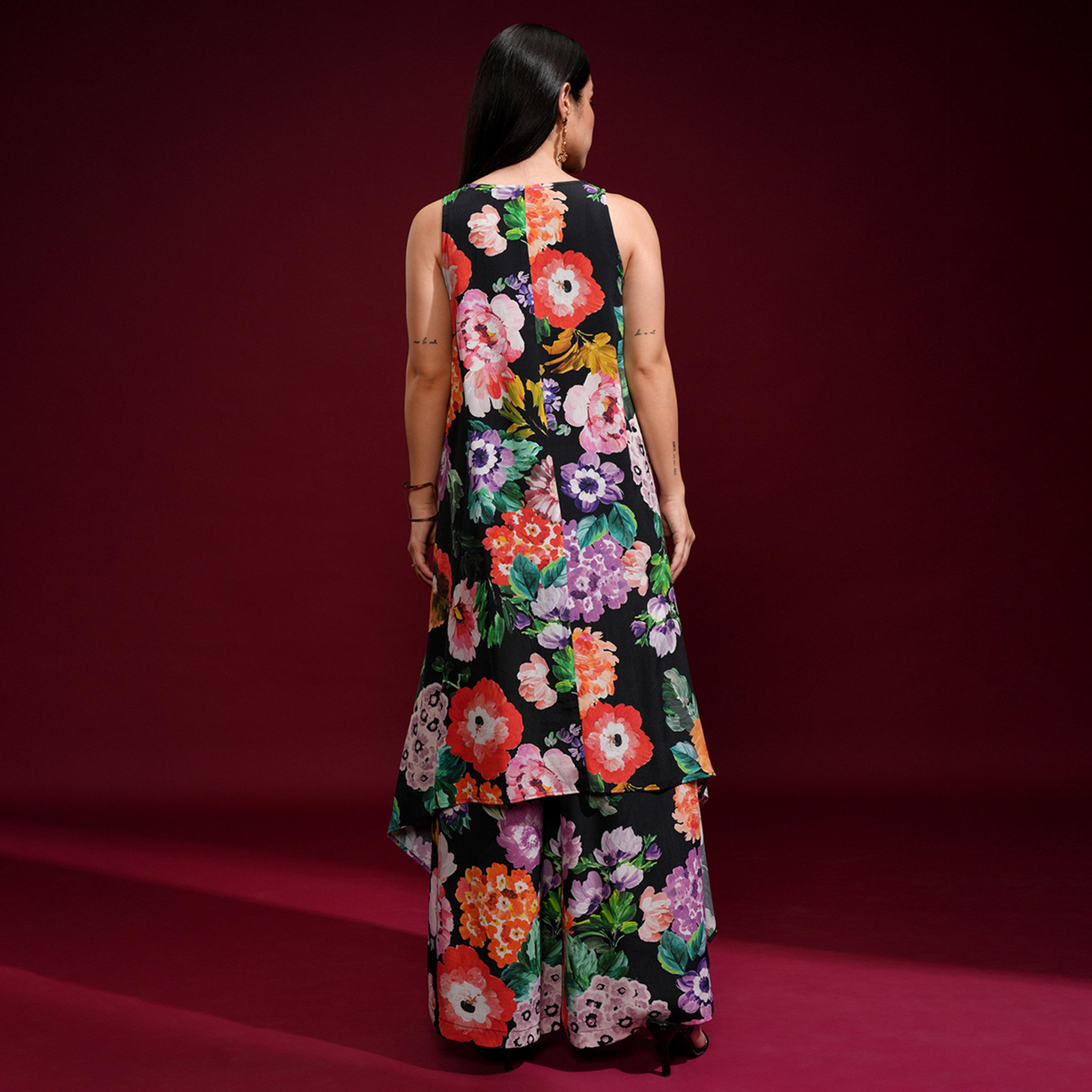 Vishudh X Styli Floral Printed Sleeveless Co-Ord Set-women-clothing-coordsets-image-3