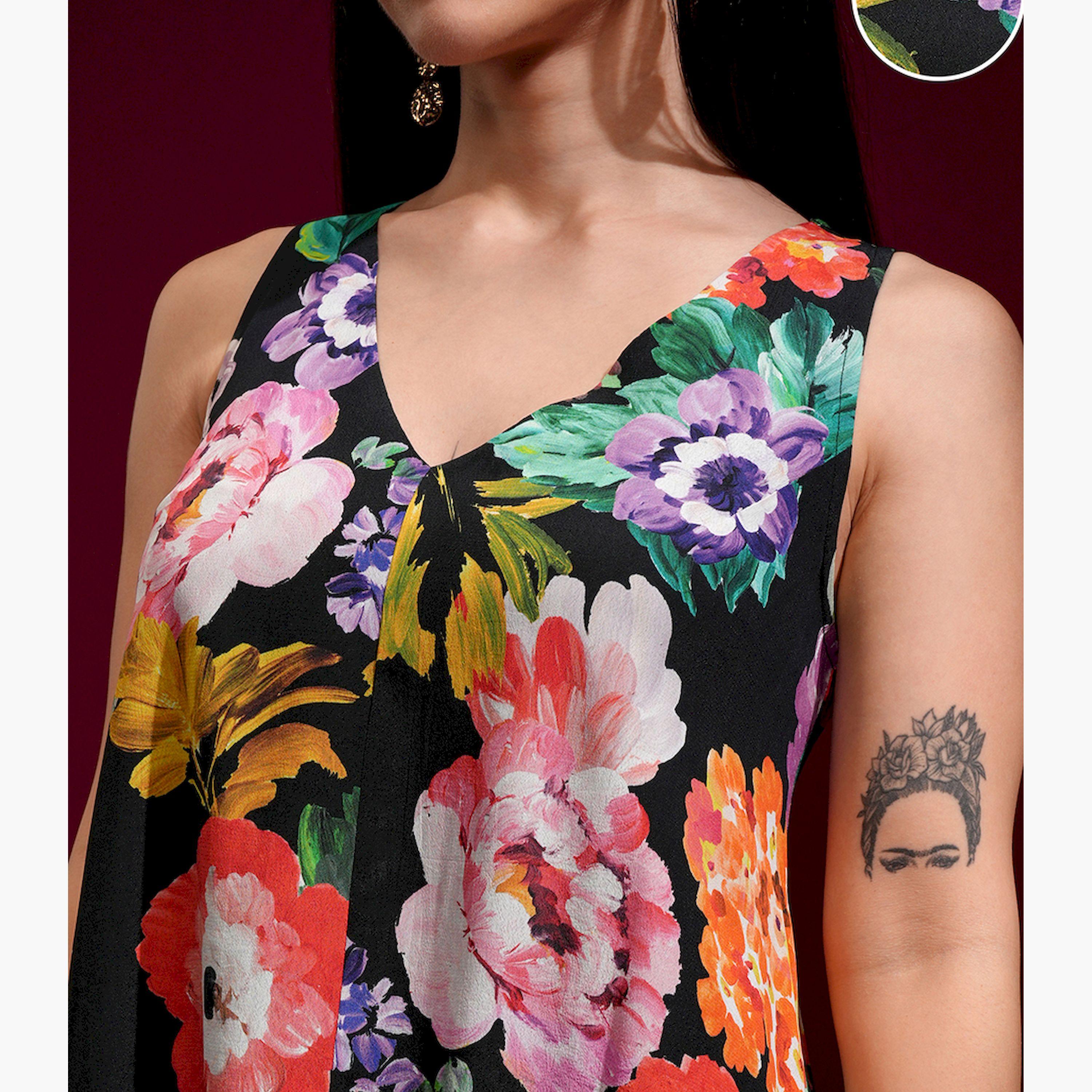 Vishudh X Styli Floral Printed Sleeveless Co-Ord Set-women-clothing-coordsets-image-5