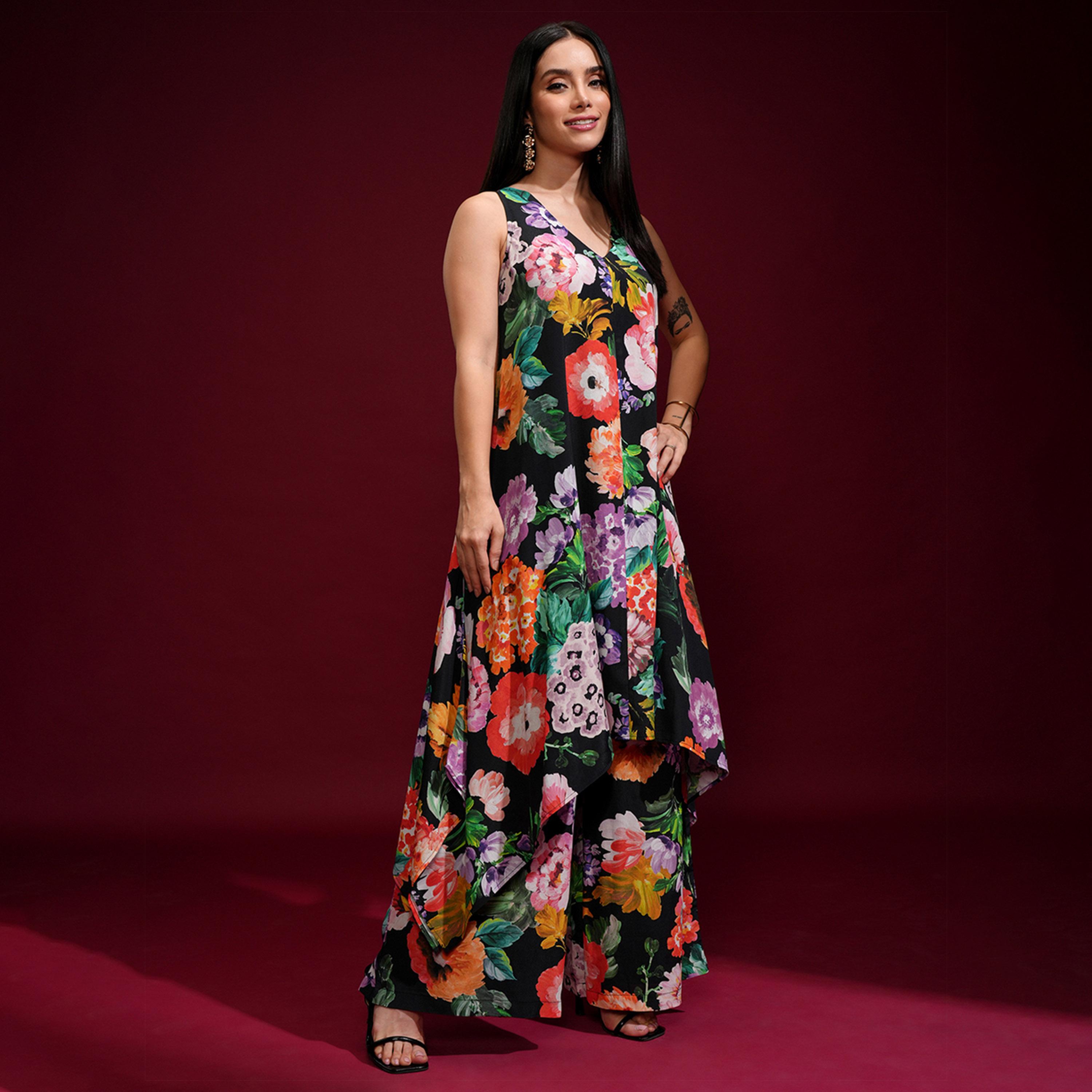 Vishudh X Styli Floral Printed Sleeveless Co-Ord Set-women-clothing-coordsets-image-6