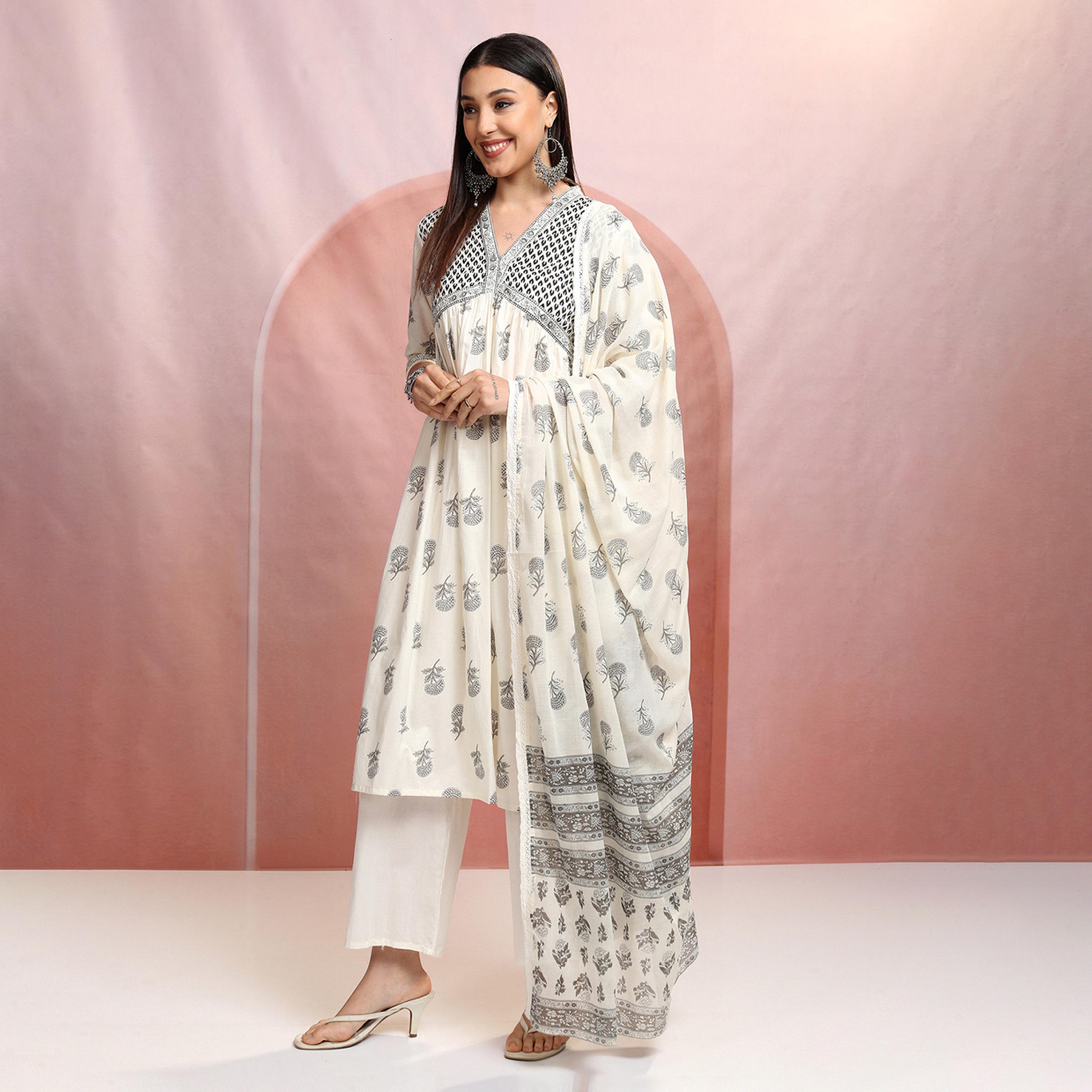 Vishudh X Styli Printed Cotton Kurta Set-women-clothing-ethnicwear-kurtasets-image-1
