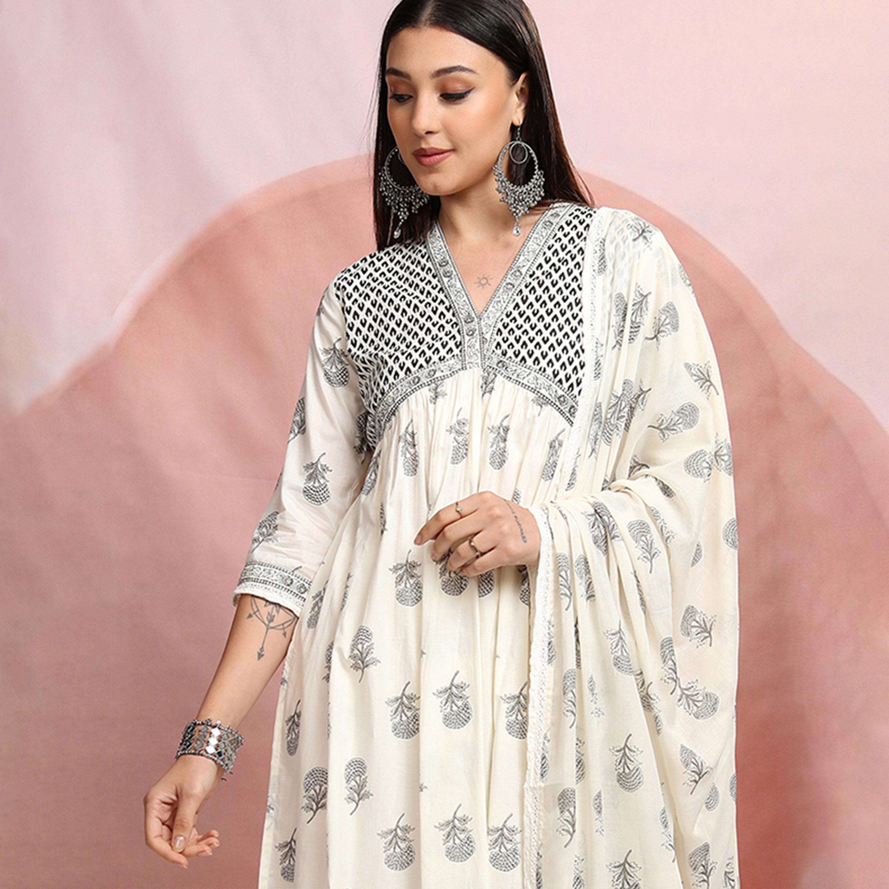 Vishudh X Styli Printed Cotton Kurta Set-women-clothing-ethnicwear-kurtasets-image-4