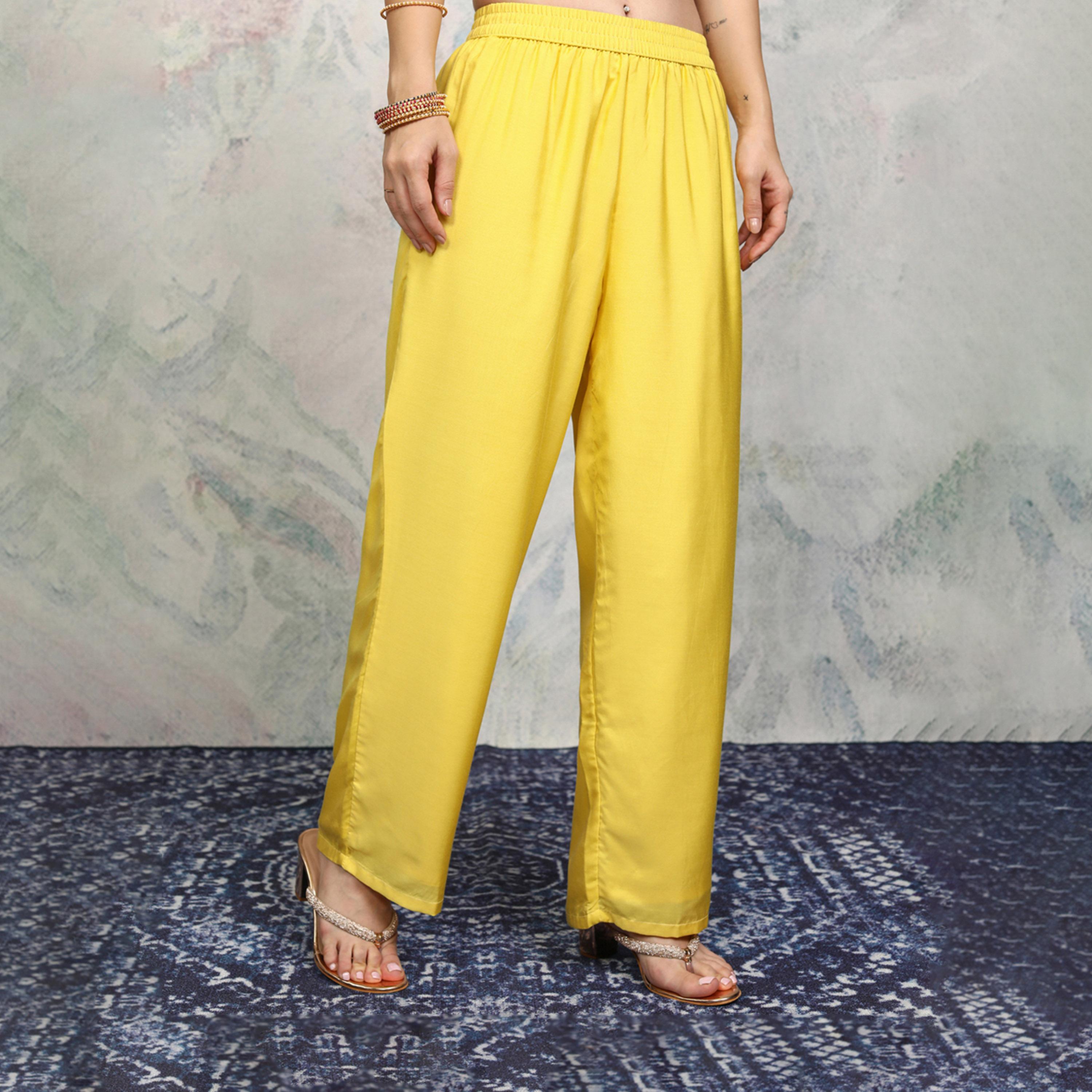 فيشود × ستايلي - كورتا نسائية بنقشات عرقية مع بنطال ووشاح-women-clothing-ethnicwear-sareesets-image-6