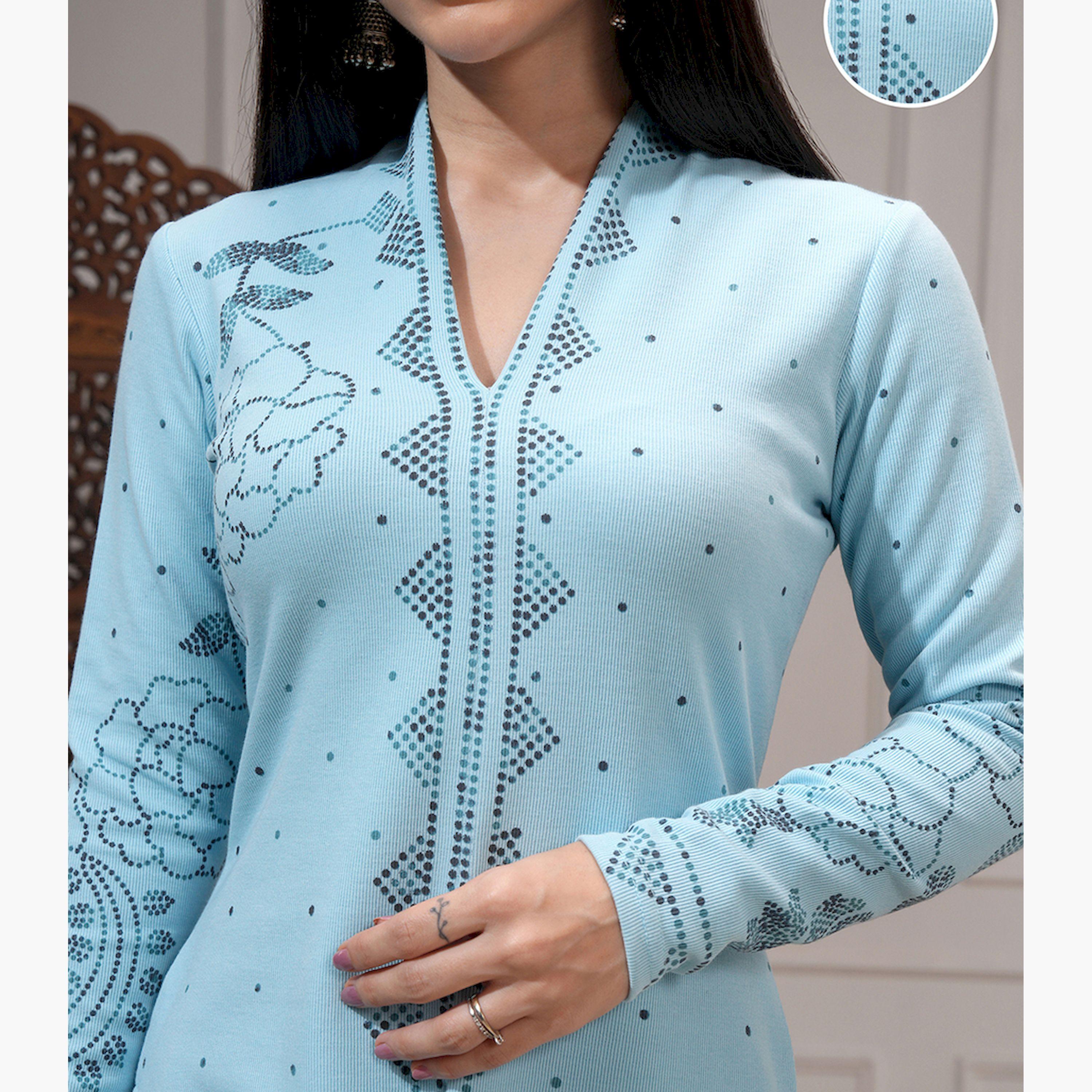 Vishudh X Styli Women Ethnic Motifs Printed Regular Kurta with Trousers-women-clothing-ethnicwear-kurtasets-image-5