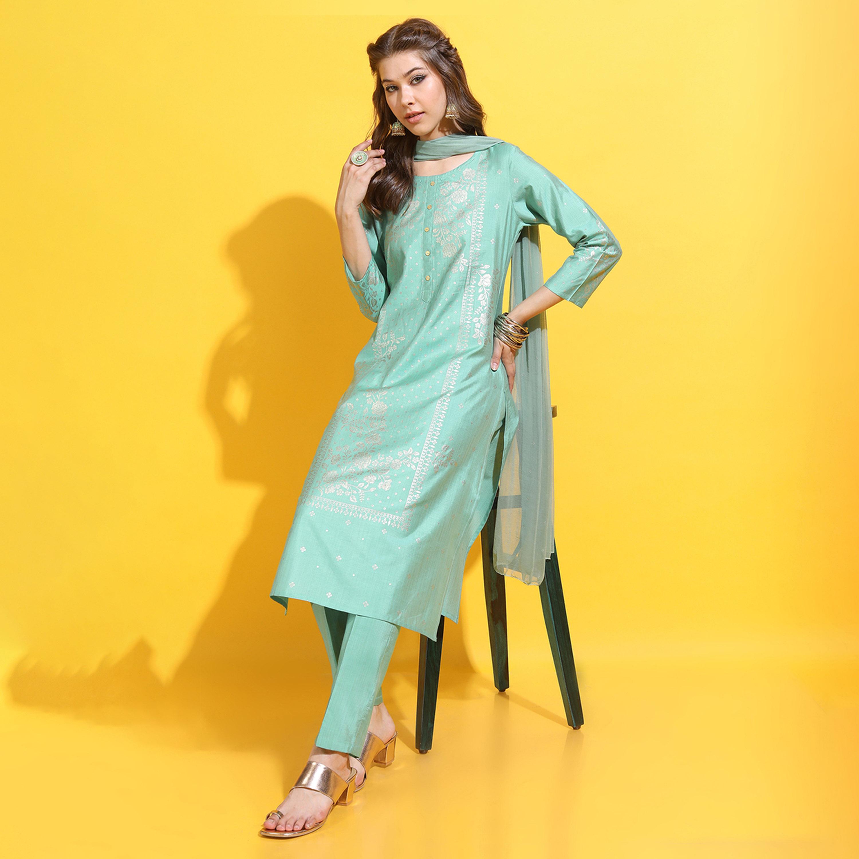 Vishudh X Styli Women Floral Viscose Rayon Kurta Set-women-clothing-ethnicwear-kurtasets-image-1
