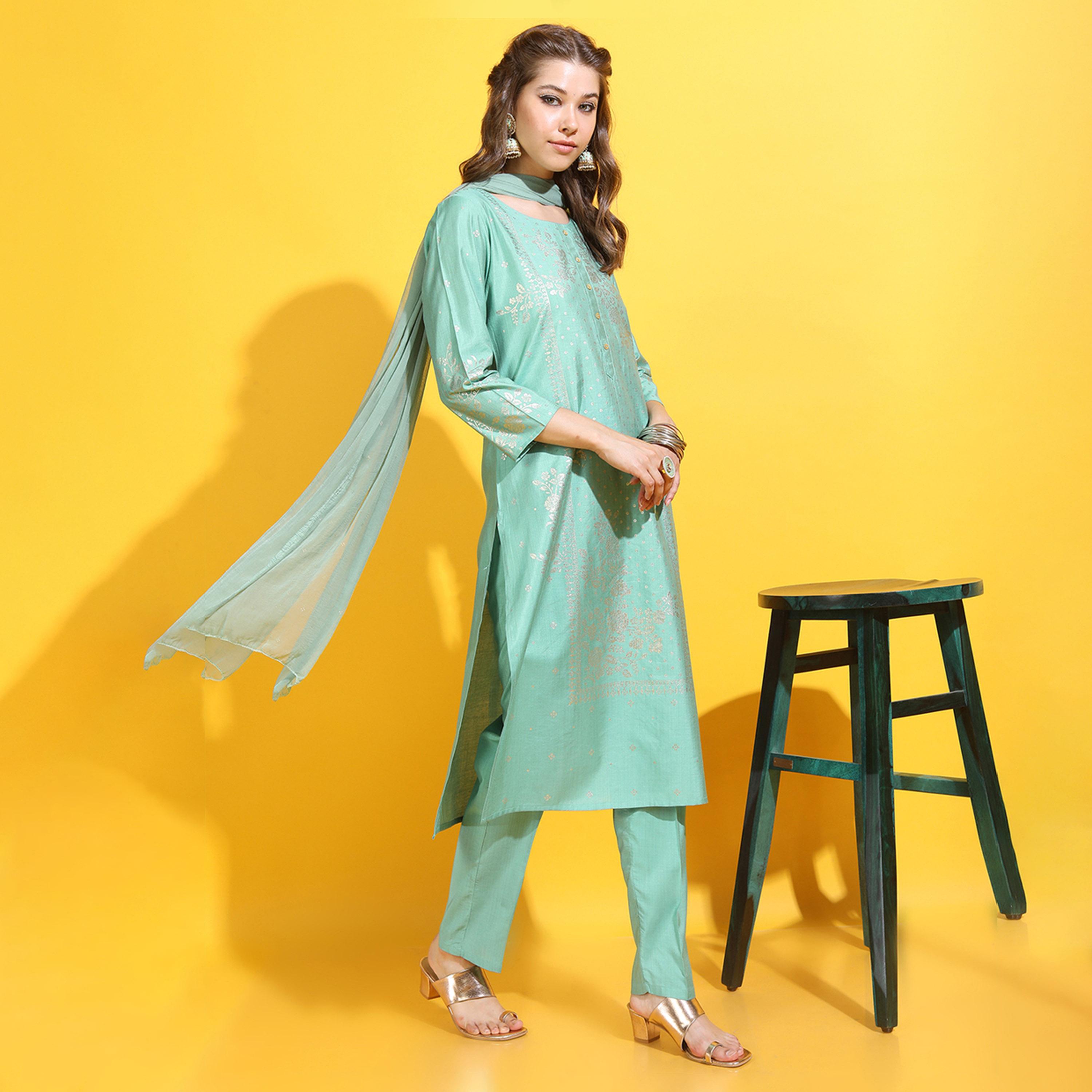 Vishudh X Styli Women Floral Viscose Rayon Kurta Set-women-clothing-ethnicwear-kurtasets-image-2