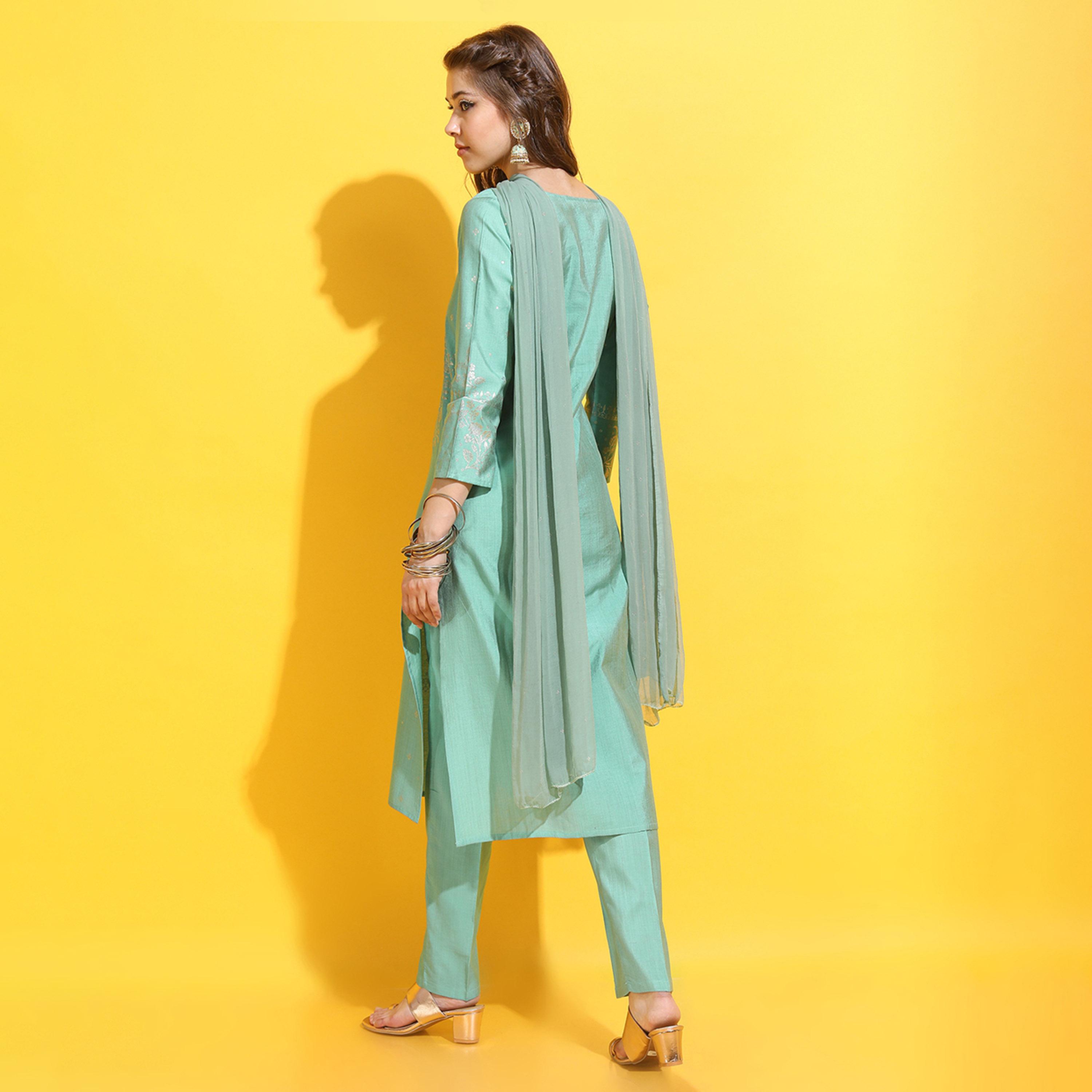 فيشود × ستايلي - طقم كورتا من الفيسكوز رايون للنساء-women-clothing-ethnicwear-kurtasets-image-3