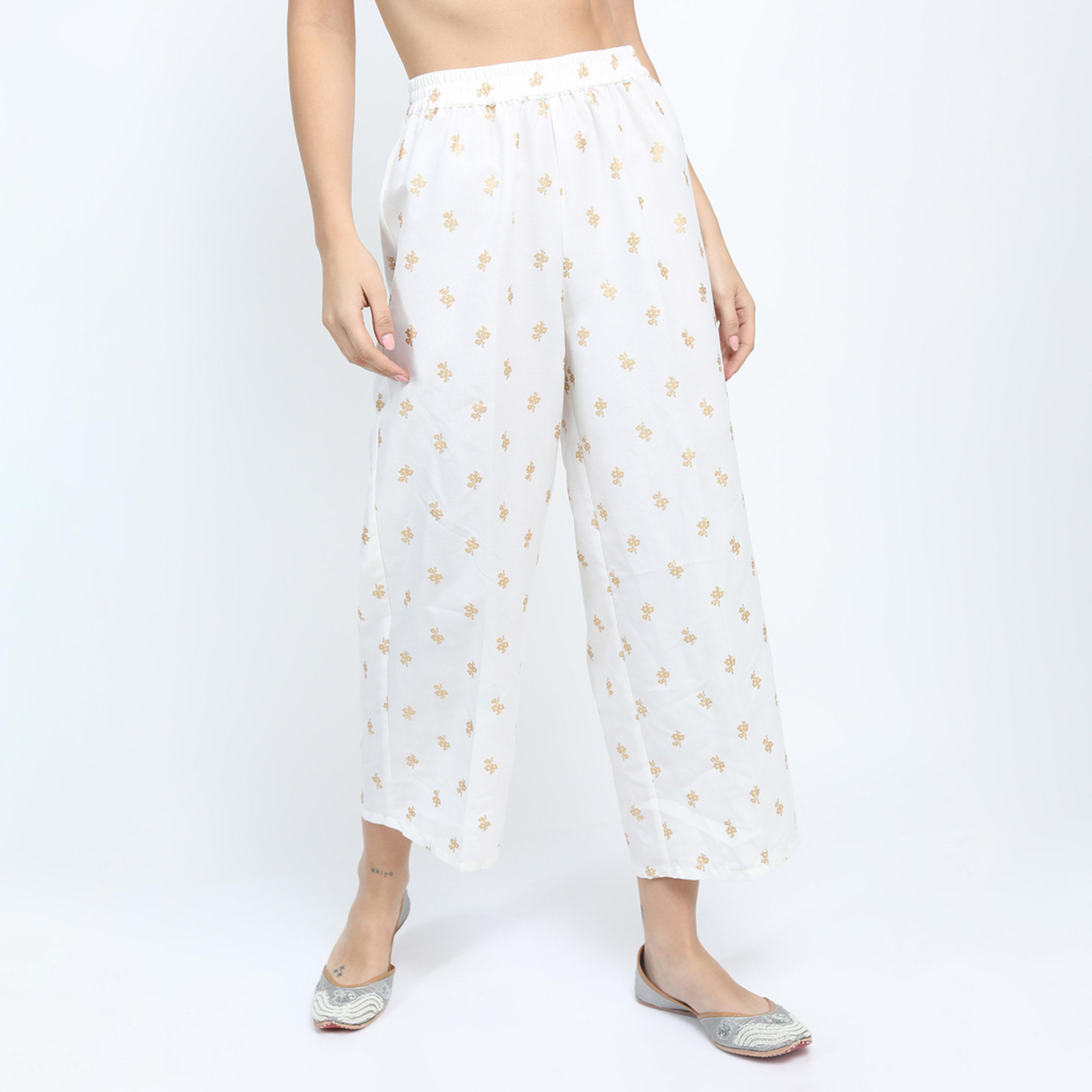 فيشود × ستايلي - كورتا بطبعة زهور مع بنطال بالازو ووشاح دوباتا باللون الأزرق للنساء-women-clothing-ethnicwear-sareesets-image-8