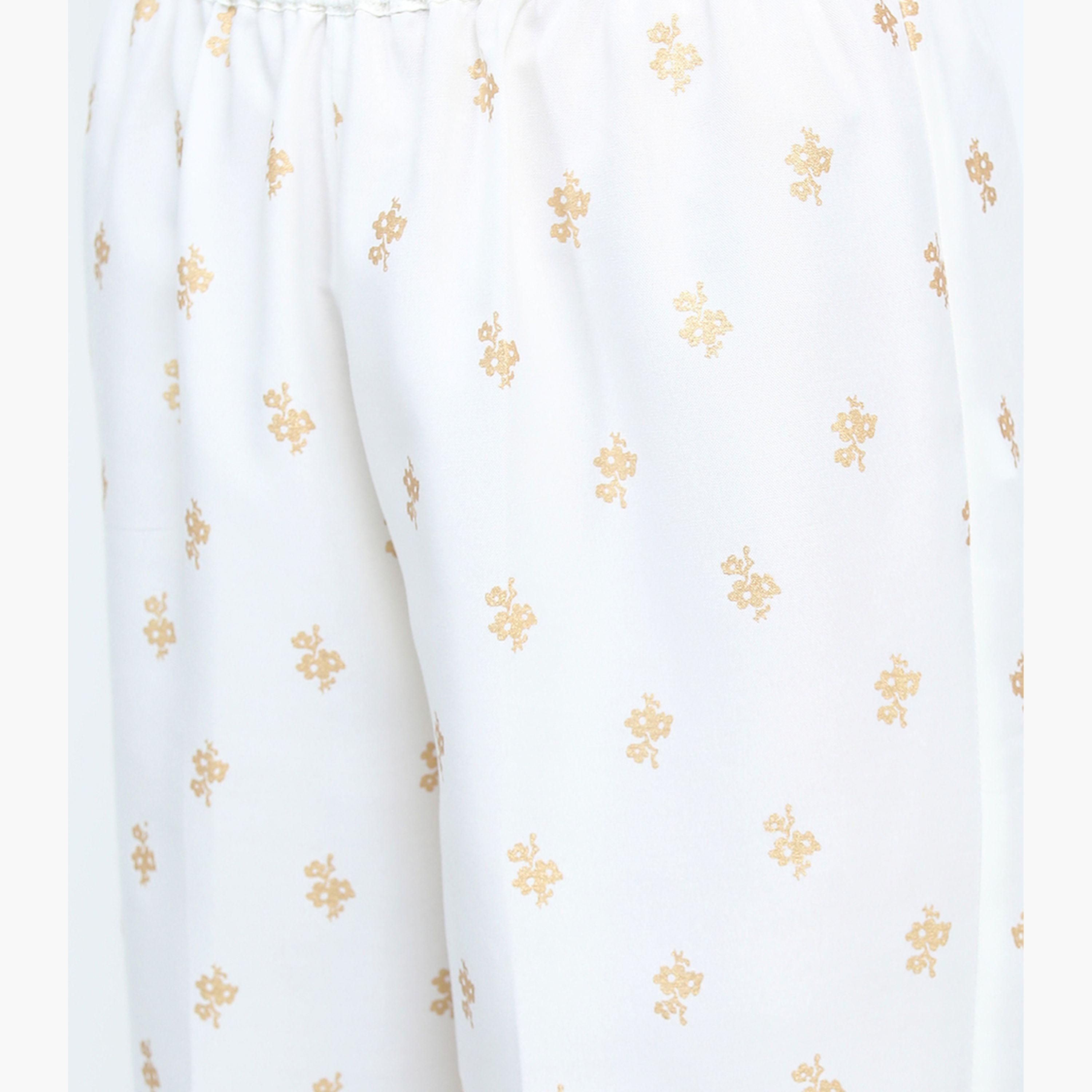 Vishudh X Styli Women Pink & White Floral Printed Kurta Palazzos & Dupatta-women-clothing-ethnicwear-sareesets-image-7