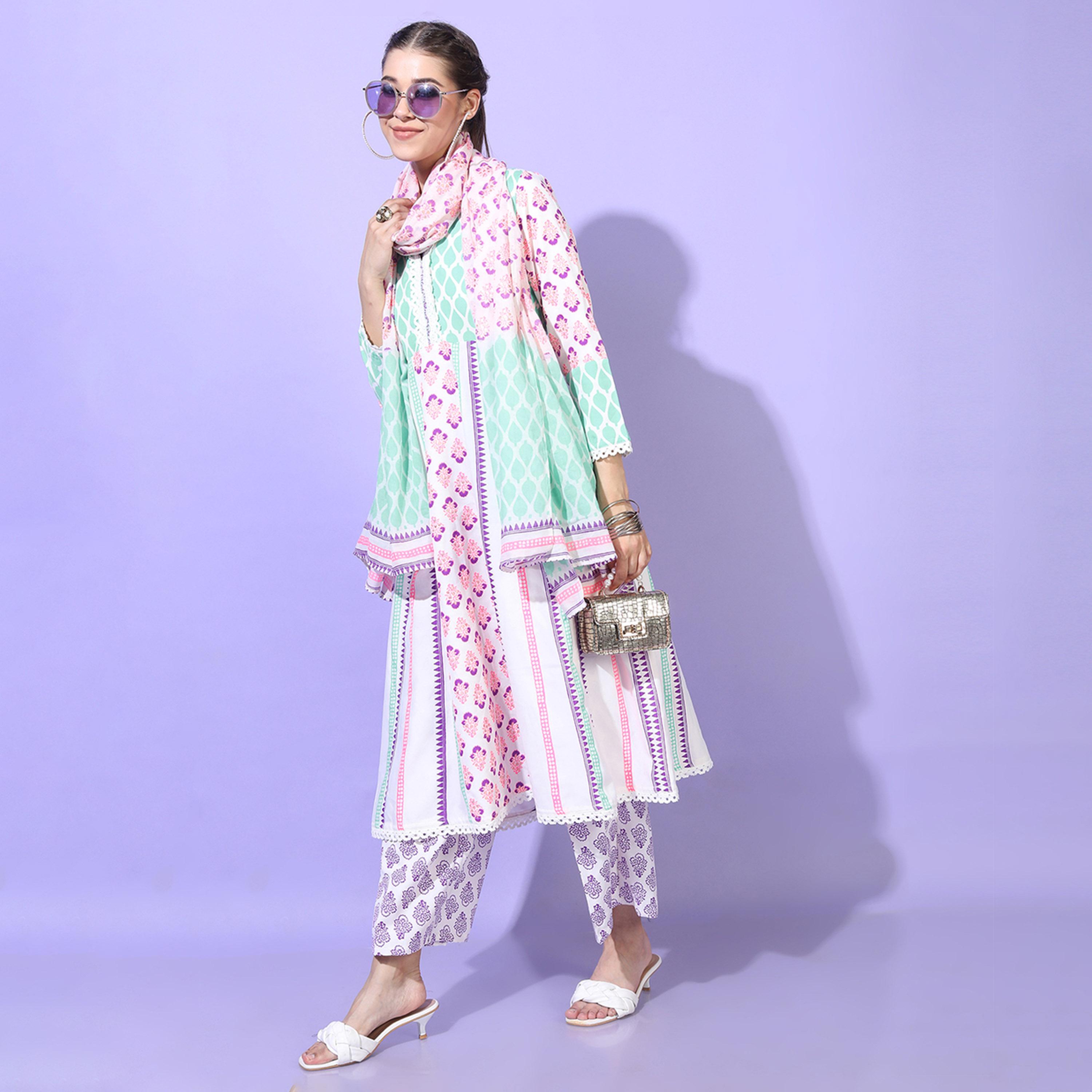فيشود × ستايلي - كورتا نسائية مورّدة من فيسكوز رايون مع بنطال ووشاح-women-clothing-ethnicwear-sareesets-image-2