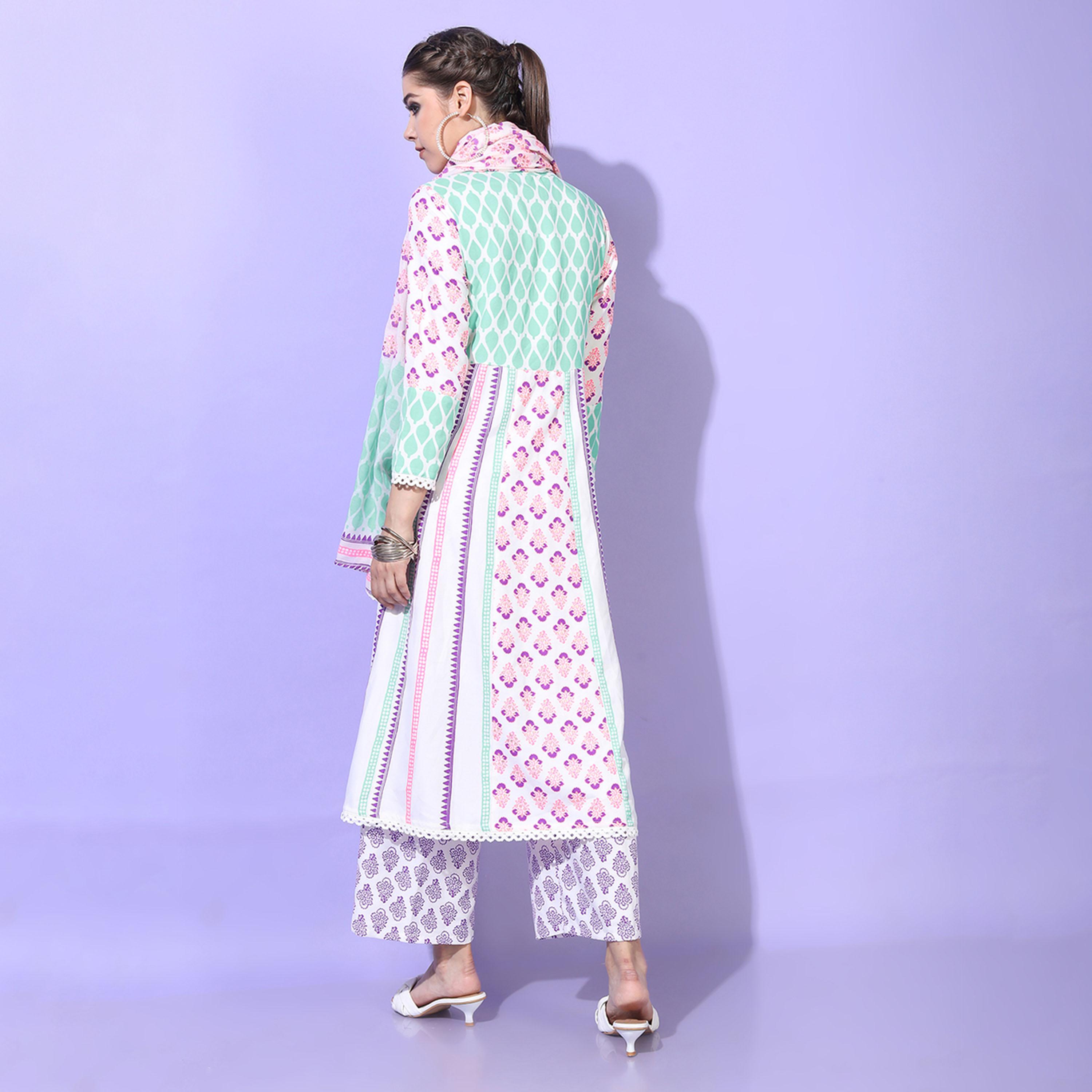 فيشود × ستايلي - كورتا نسائية مورّدة من فيسكوز رايون مع بنطال ووشاح-women-clothing-ethnicwear-sareesets-image-3