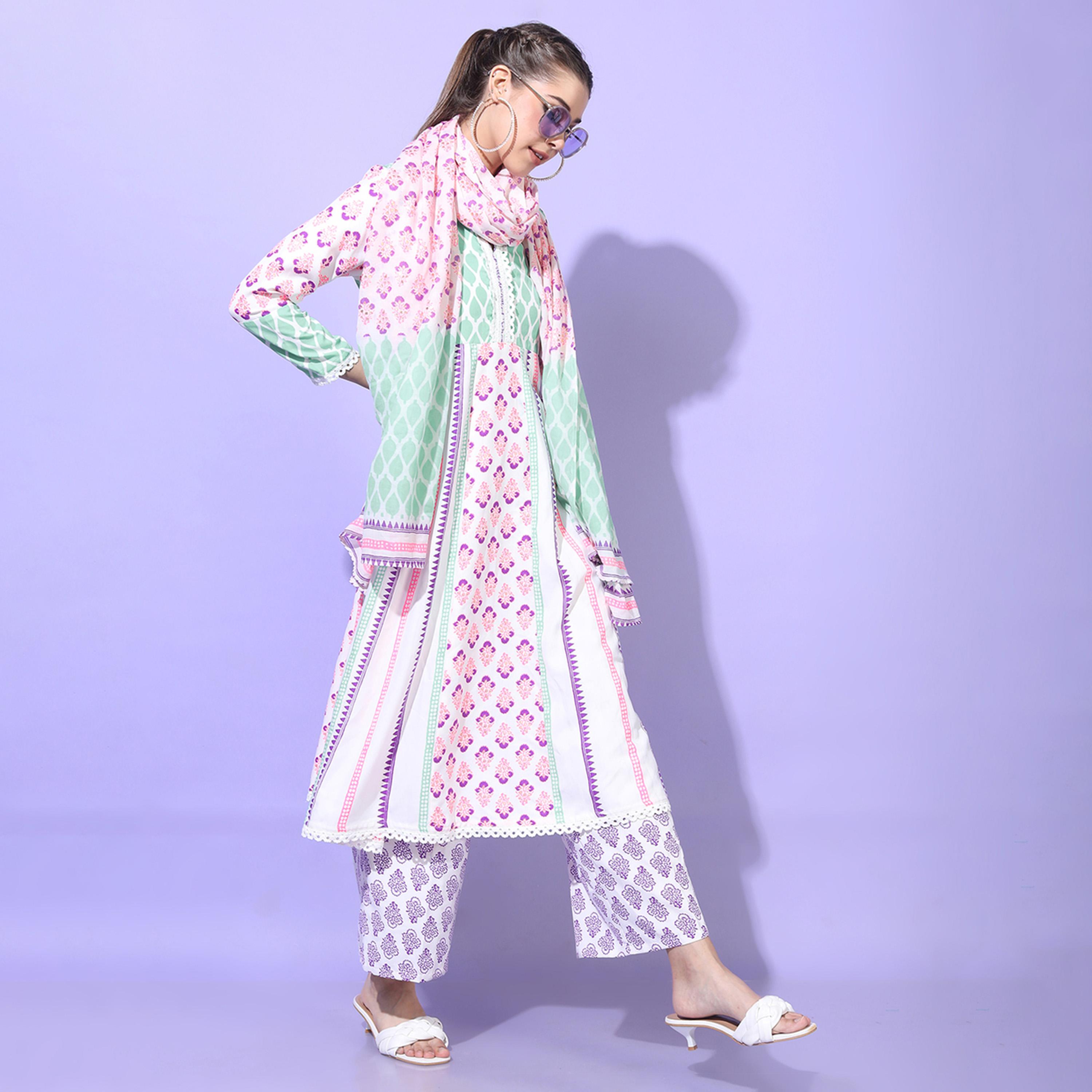فيشود × ستايلي - كورتا نسائية مورّدة من فيسكوز رايون مع بنطال ووشاح-women-clothing-ethnicwear-sareesets-image-5